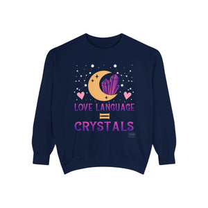 Unisex Love Language Crystals Sweatshirt