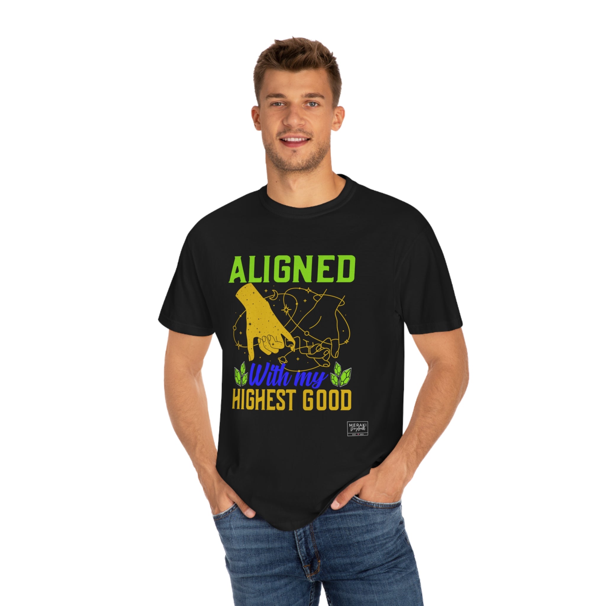 Unisex Aligned with Highest Good T-Shirt