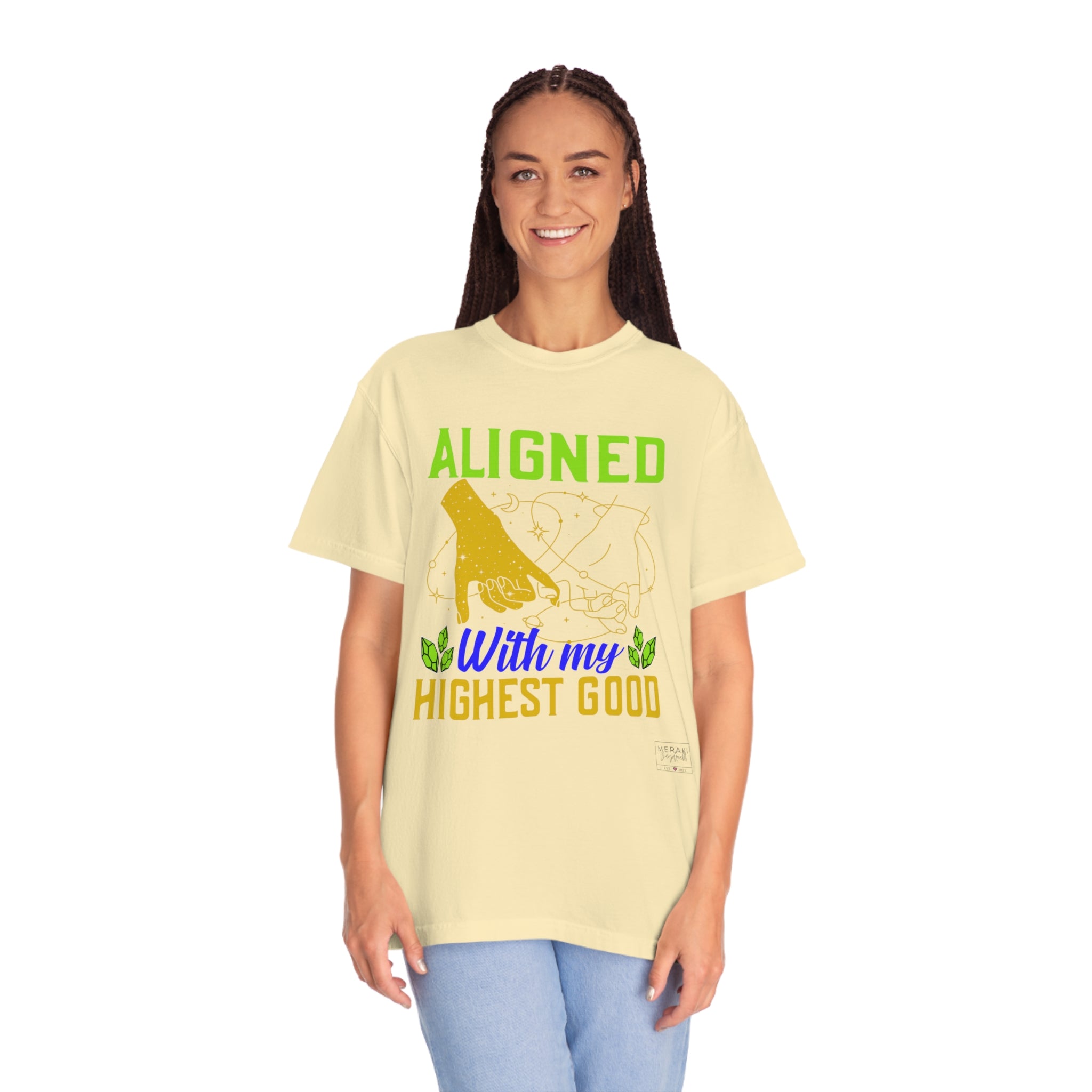 Unisex Aligned with Highest Good T-Shirt