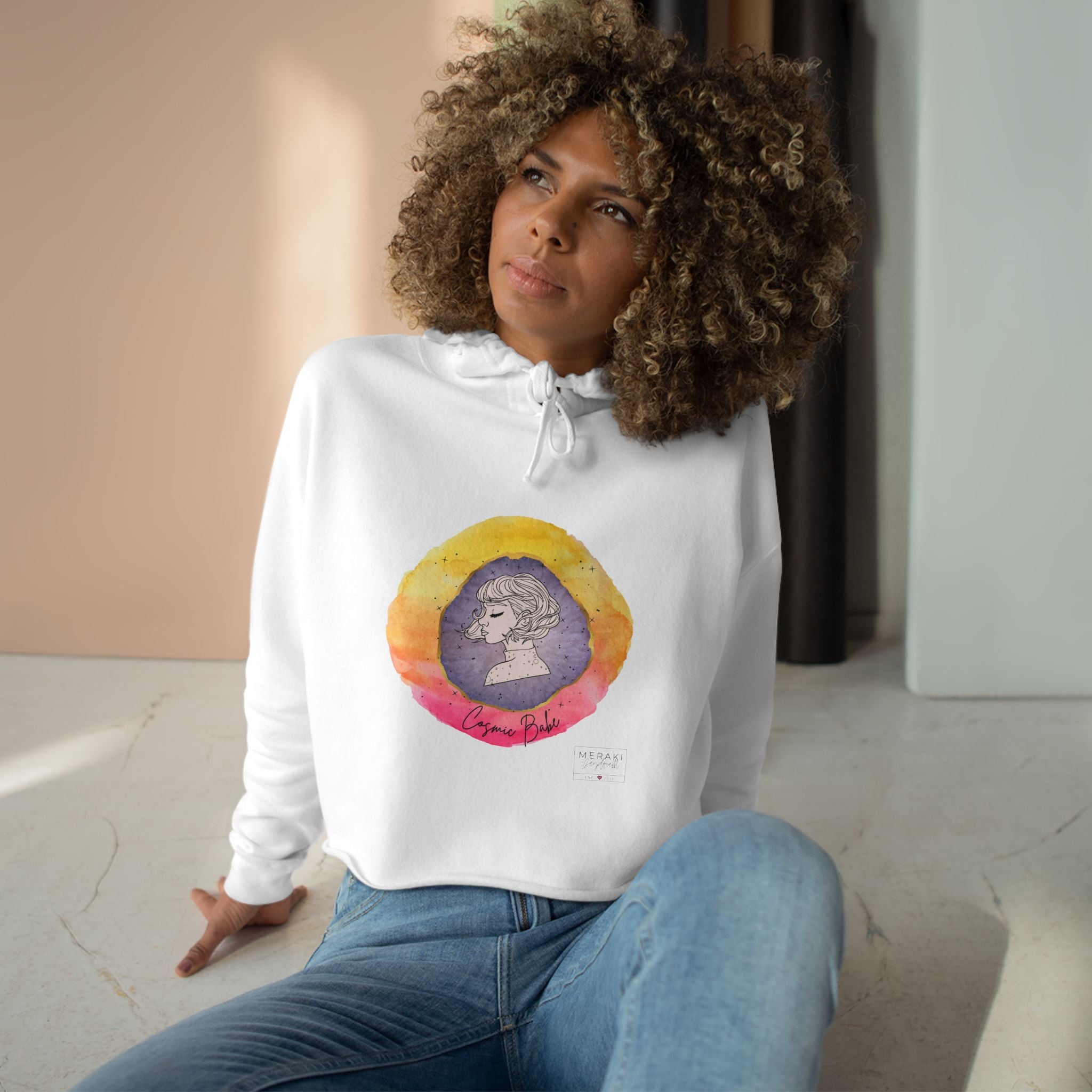 Sudadera corta con capucha Cosmic Babe