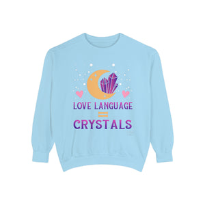 Unisex Love Language Crystals Sweatshirt