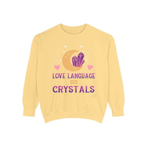 Unisex Love Language Crystals Sweatshirt