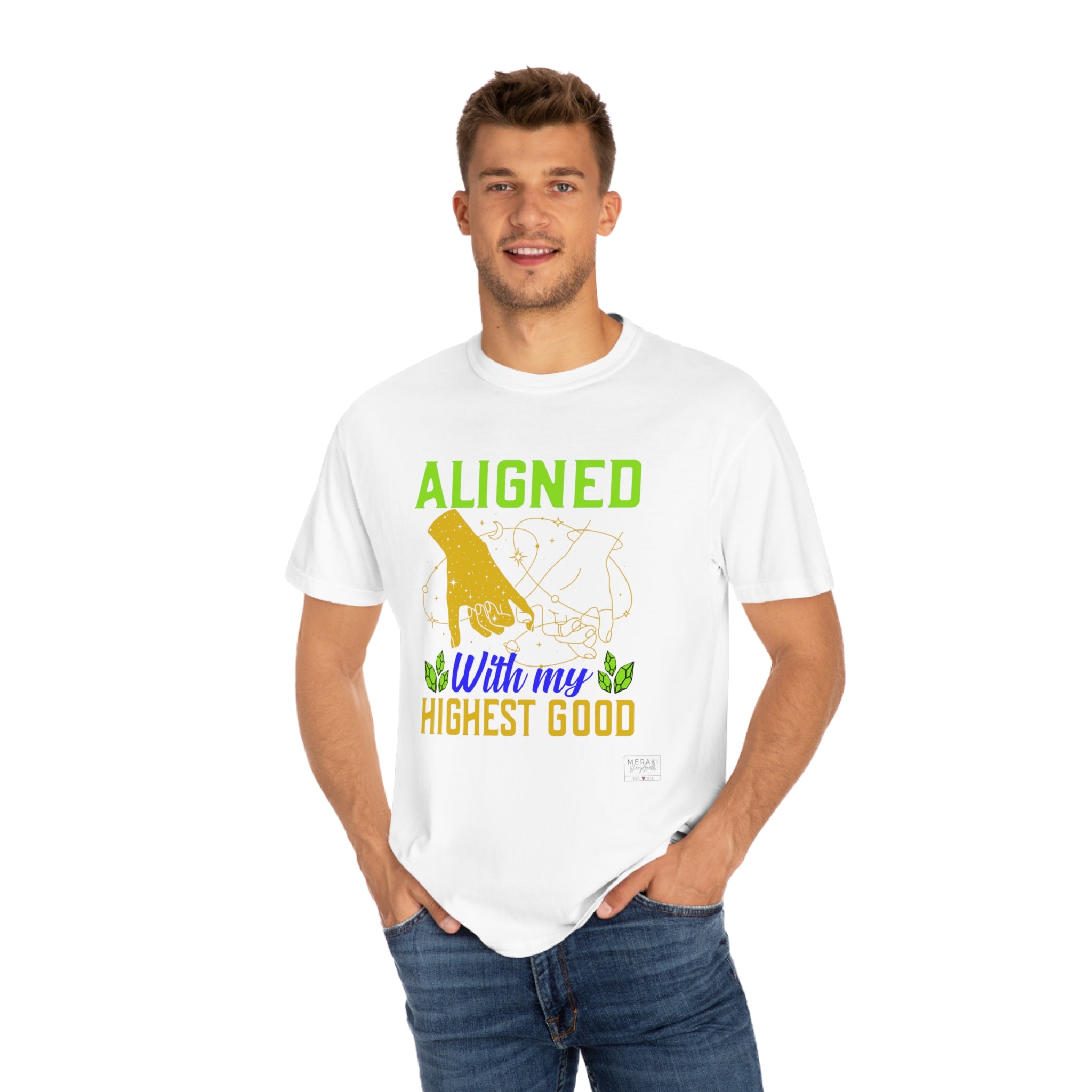 Unisex Aligned with Highest Good T-Shirt