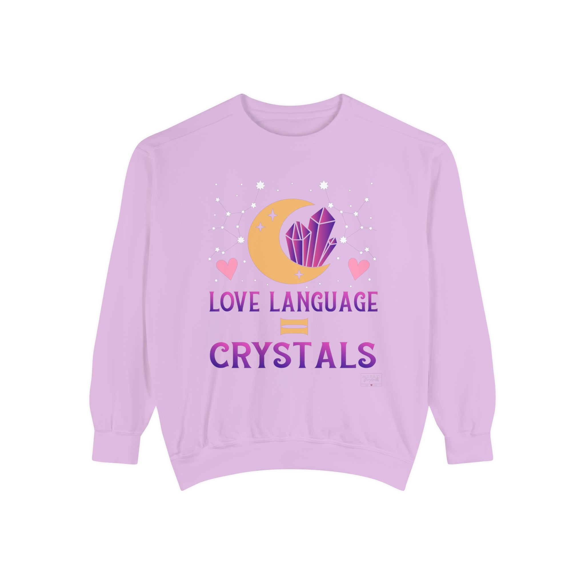 Unisex Love Language Crystals Sweatshirt