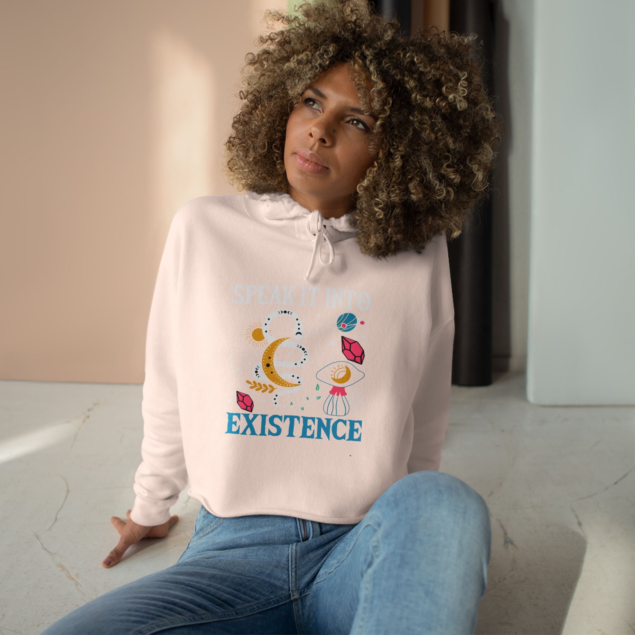 Speak It Into Existence Cropped Hoodie