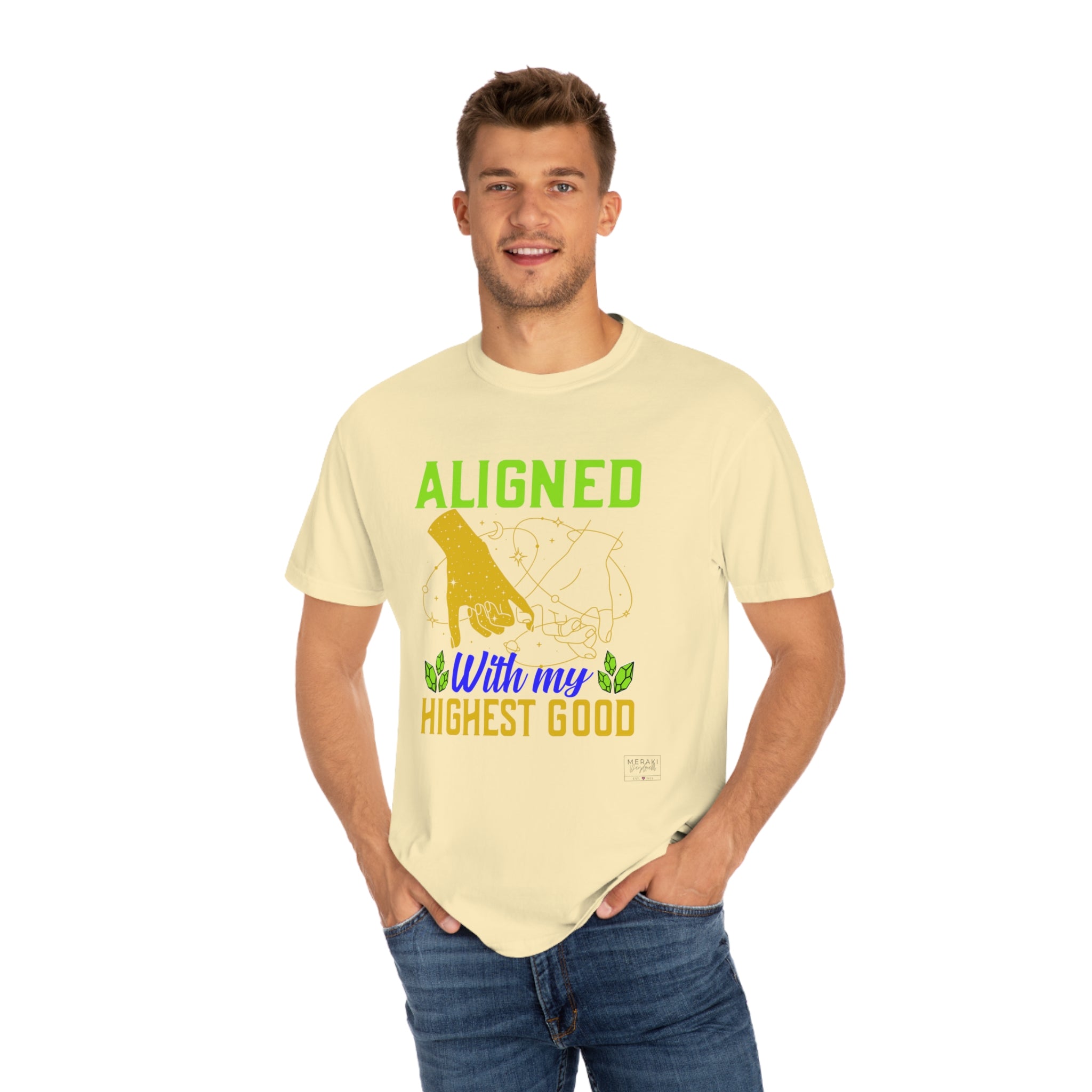 Unisex Aligned with Highest Good T-Shirt