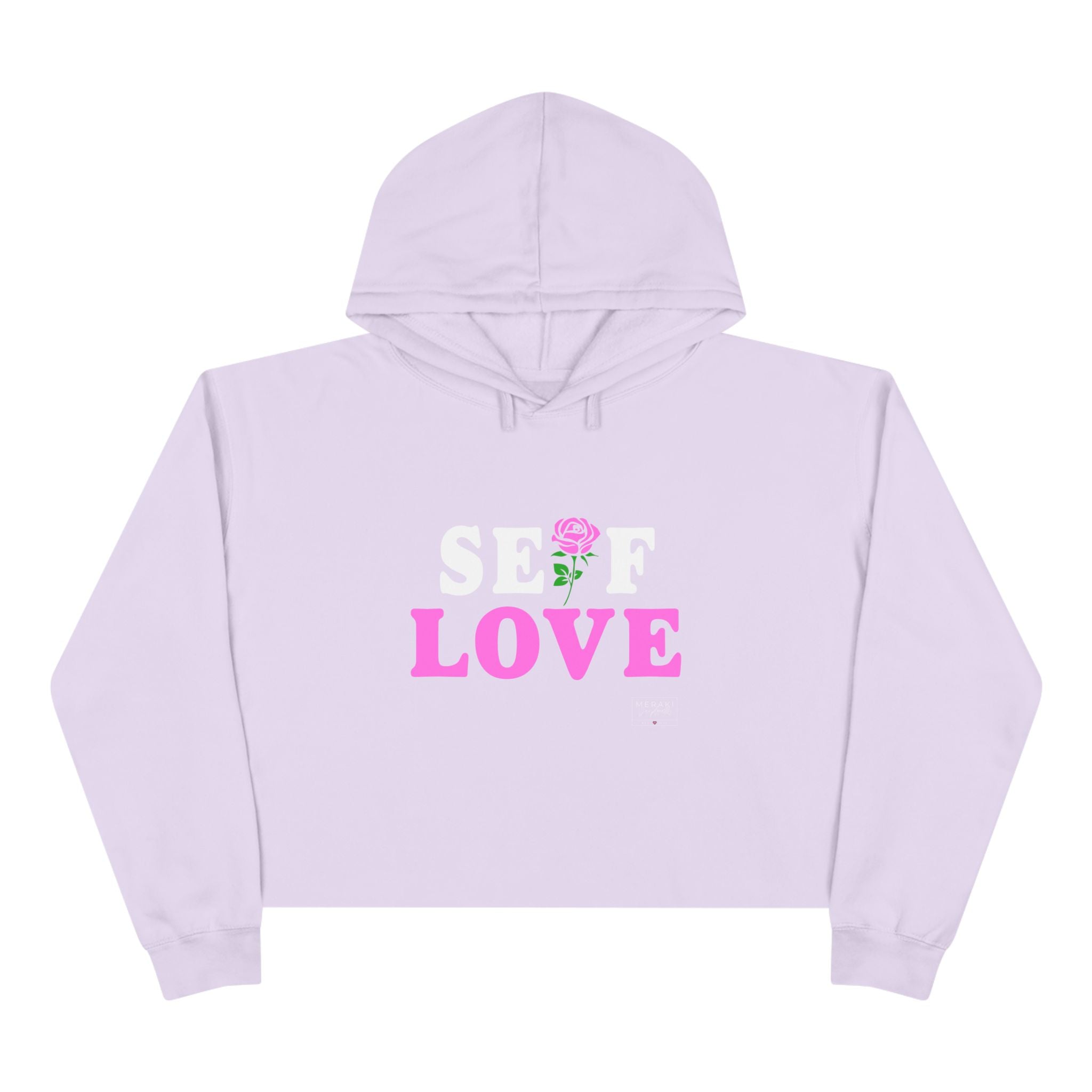 Sudadera corta con capucha Self Love