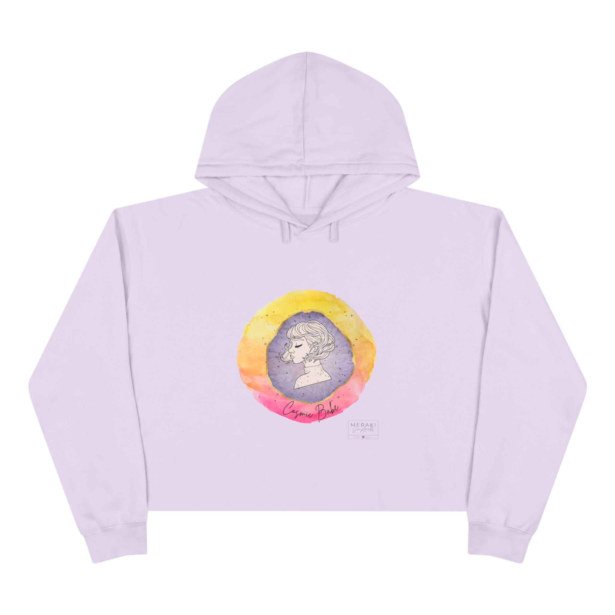 Cosmic Babe Crop Hoodie