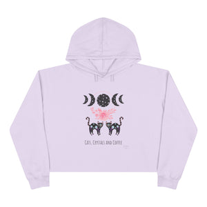 Cats, Crystals, Coffee Crop Hoodie