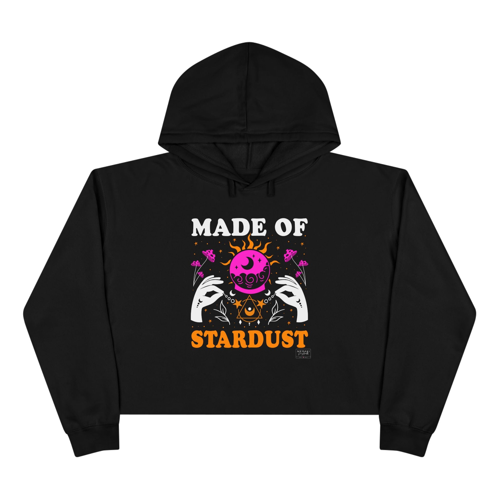 Sudadera corta con capucha hecha de Stardust