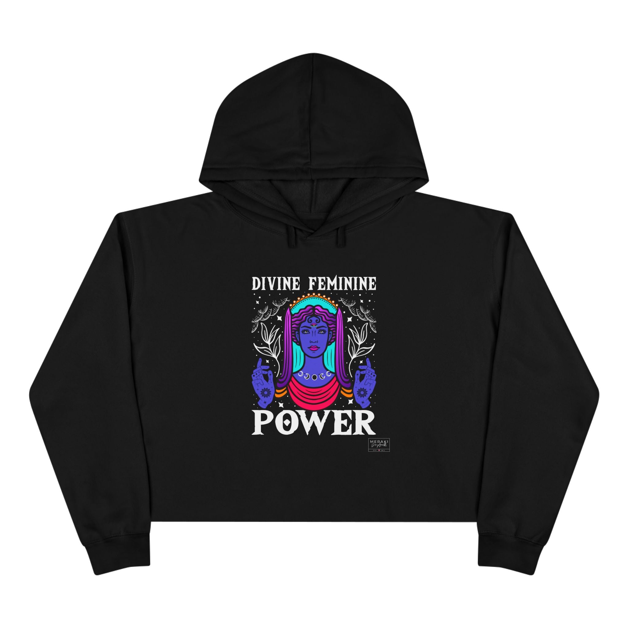 Divine Feminine Power Cropped Hoodie