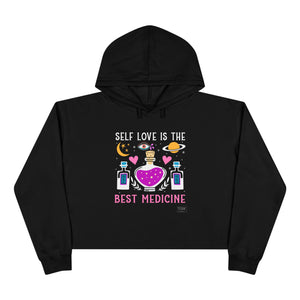 Sudadera corta con capucha Self Love Medicine