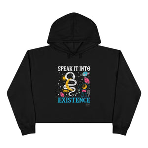 Speak It Into Existence Cropped Hoodie