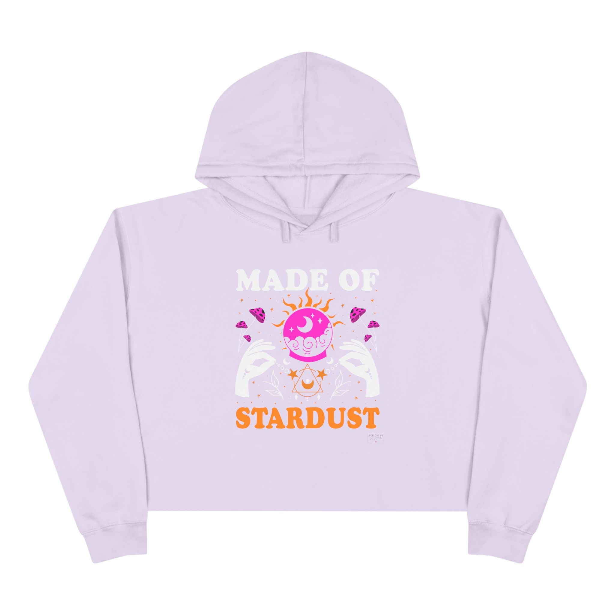 Sudadera corta con capucha hecha de Stardust