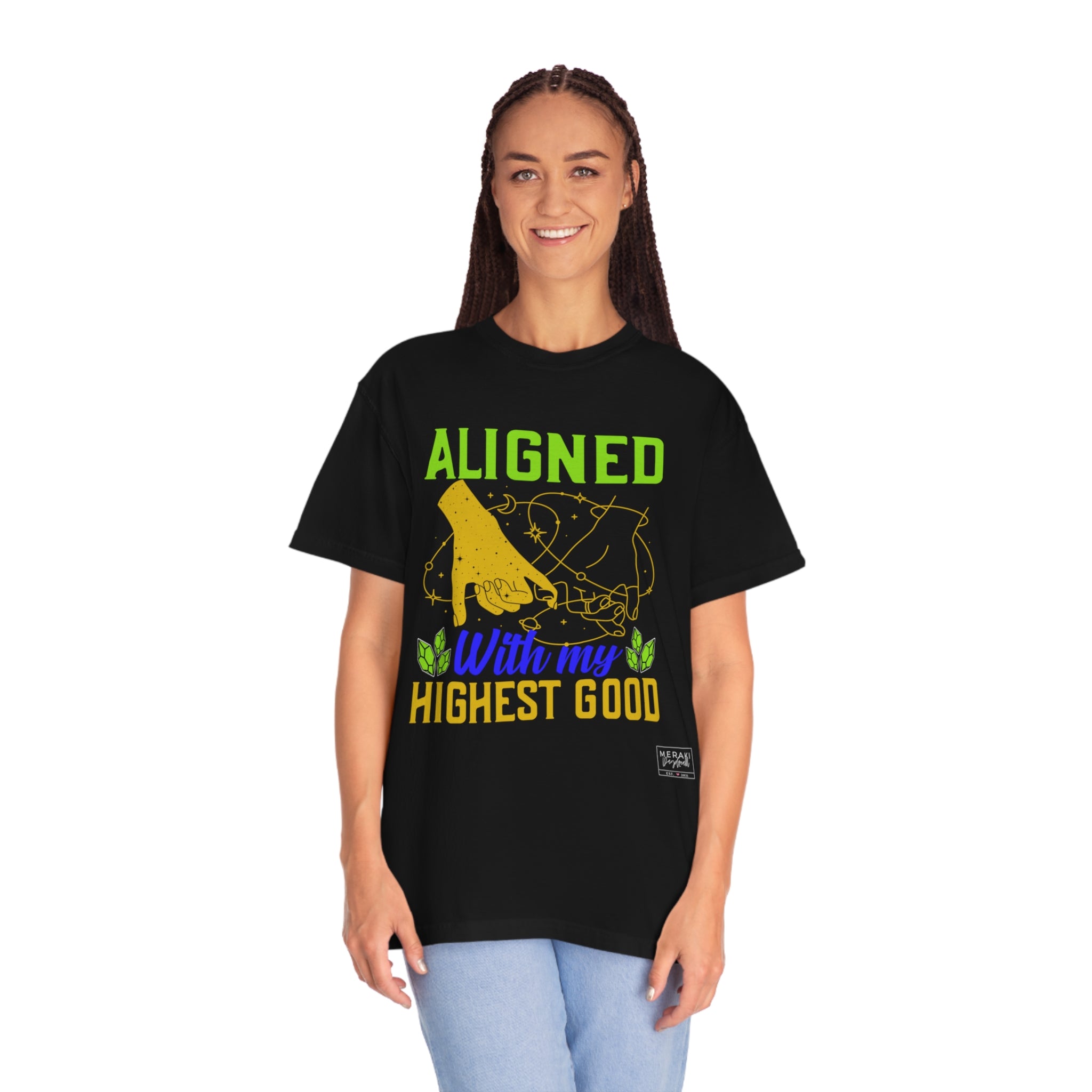 Unisex Aligned with Highest Good T-Shirt