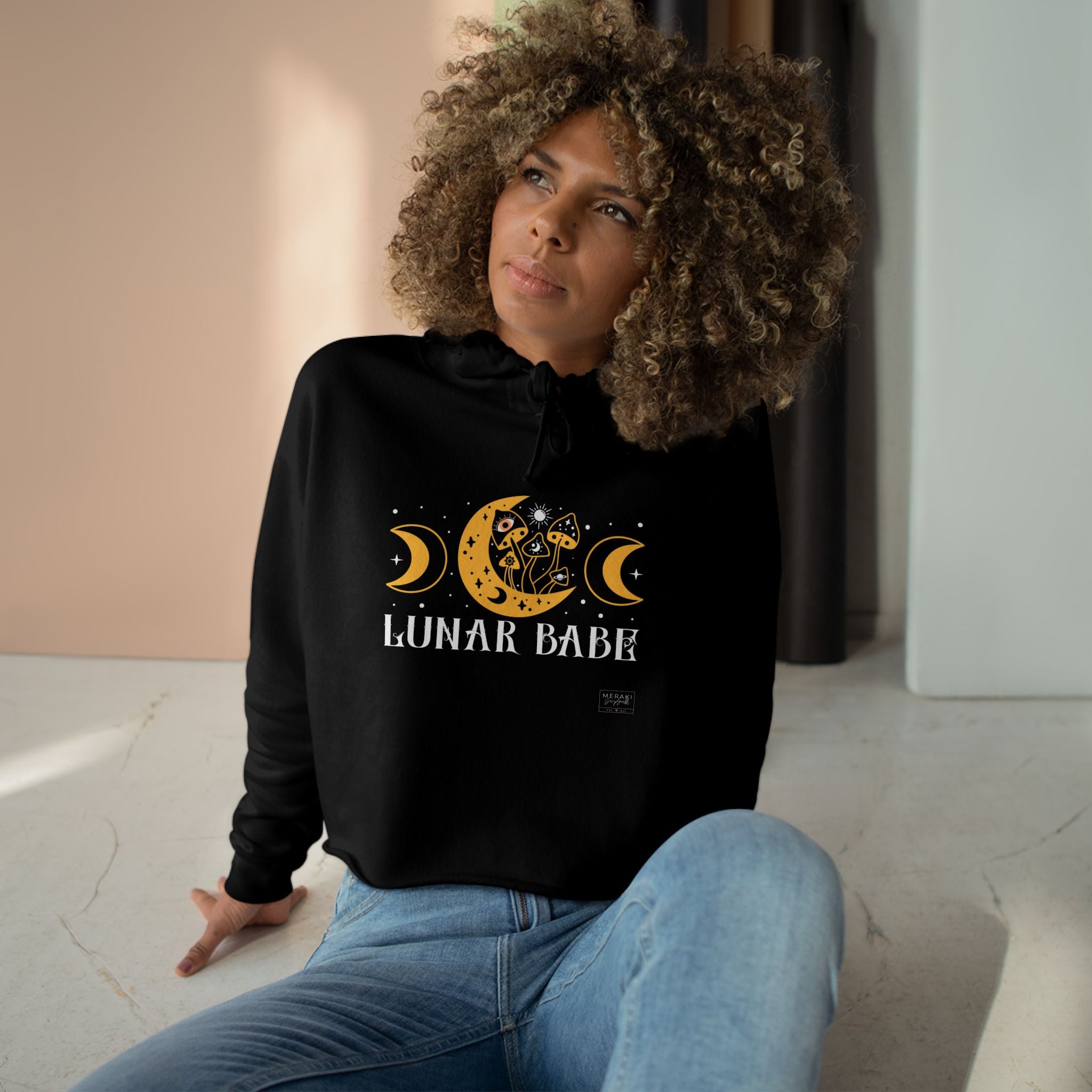 Lunar Babe Cropped Hoodie