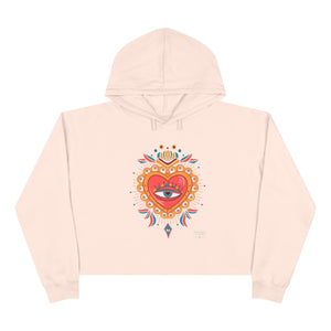Heart Eye Crop Hoodie