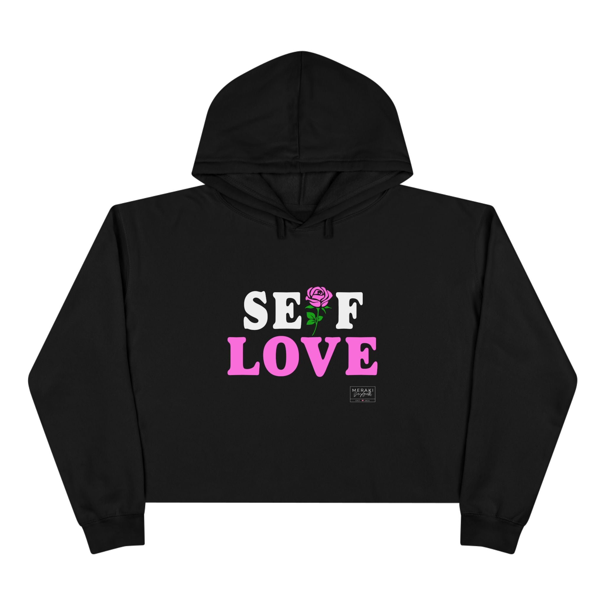 Sudadera corta con capucha Self Love
