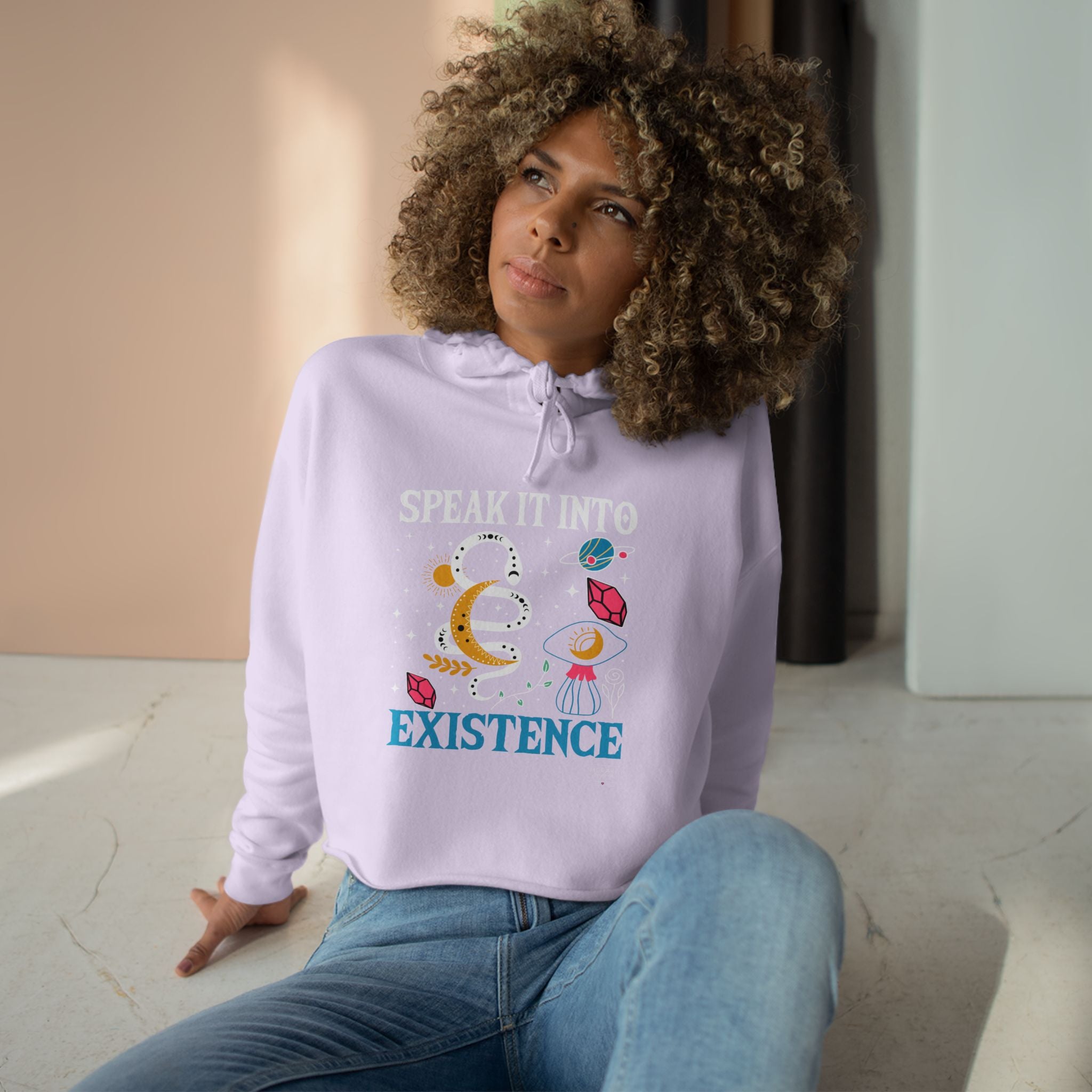 Speak It Into Existence Cropped Hoodie