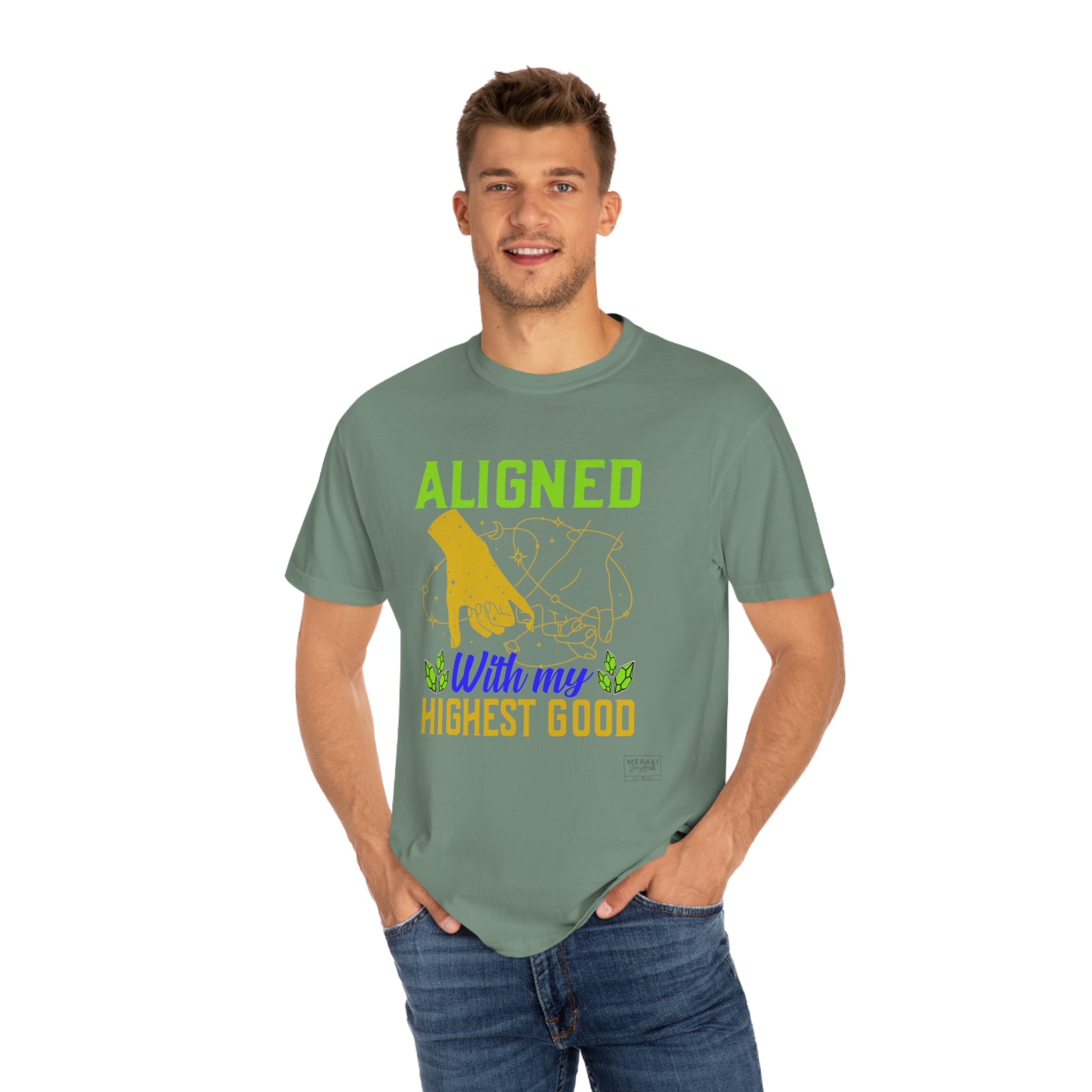 Unisex Aligned with Highest Good T-Shirt