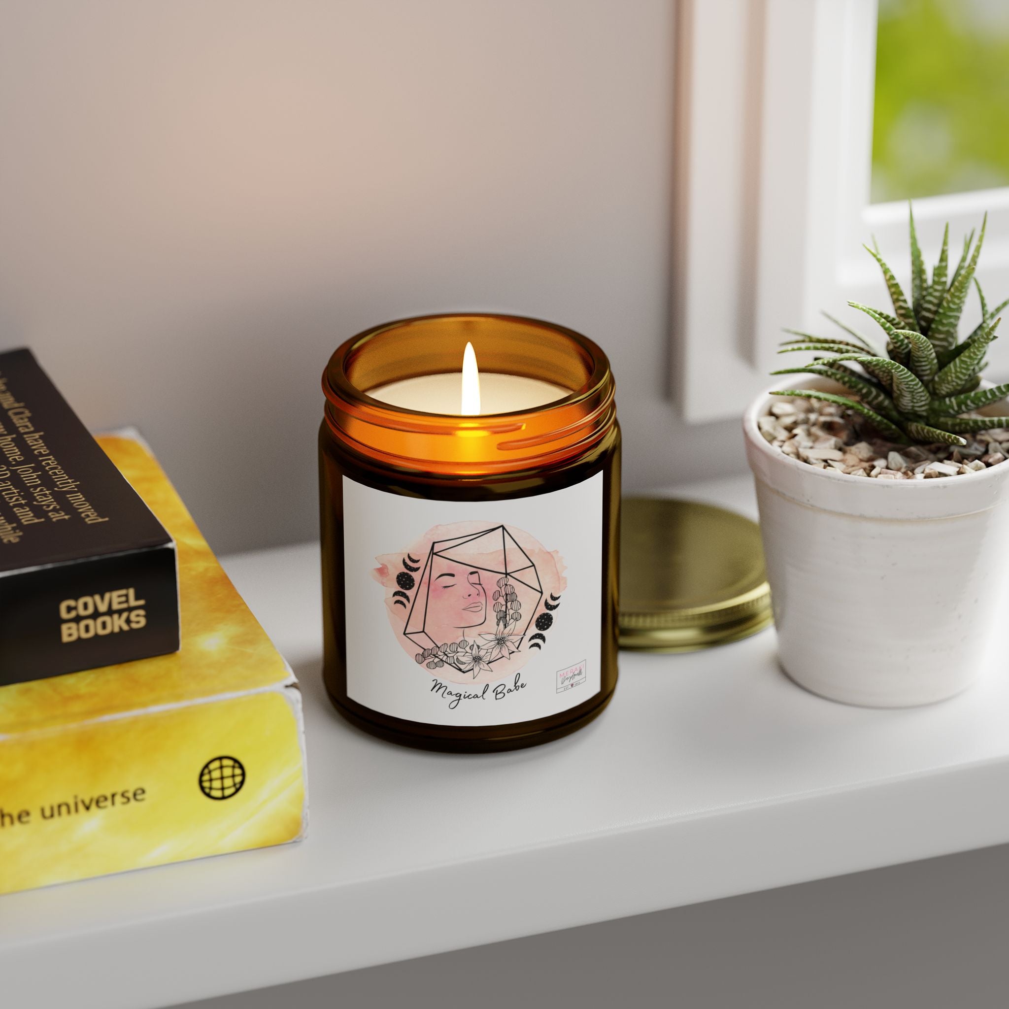 9oz scented spiritual candle by Meraki Daydream