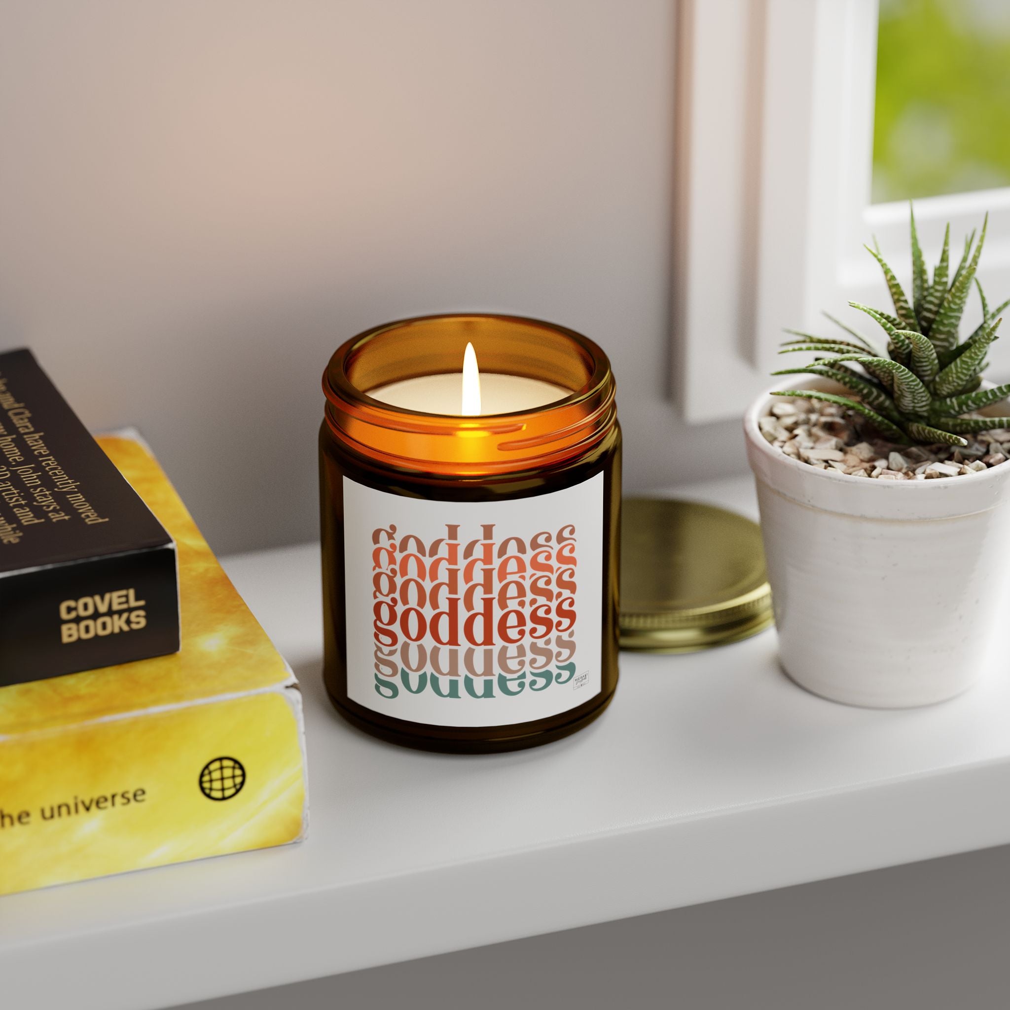 Feminine energy intention candle by Meraki Daydream