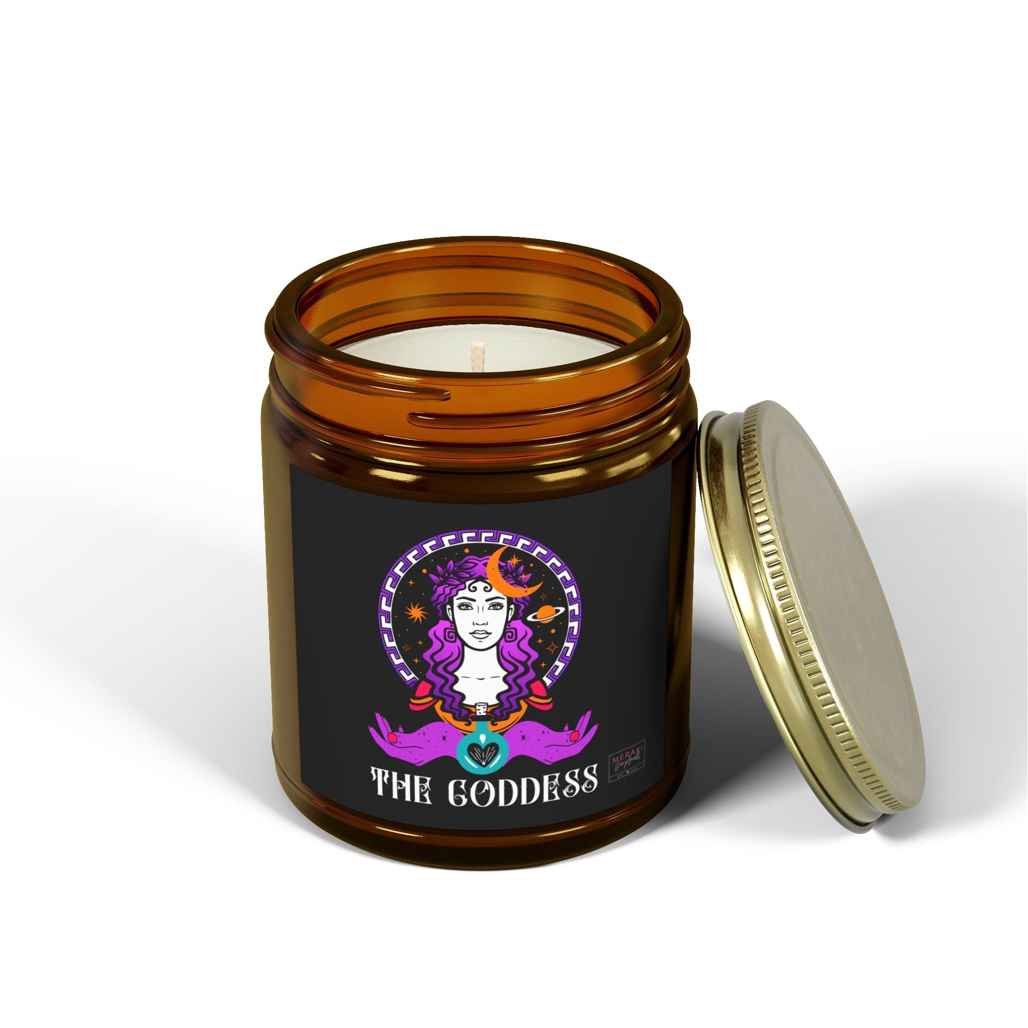 Lavender ritual candle for divine channeling