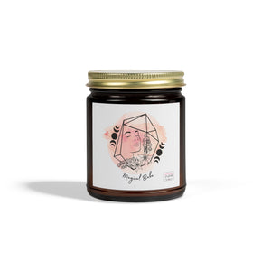 Magical Babe candle in amber jar with gold lid
