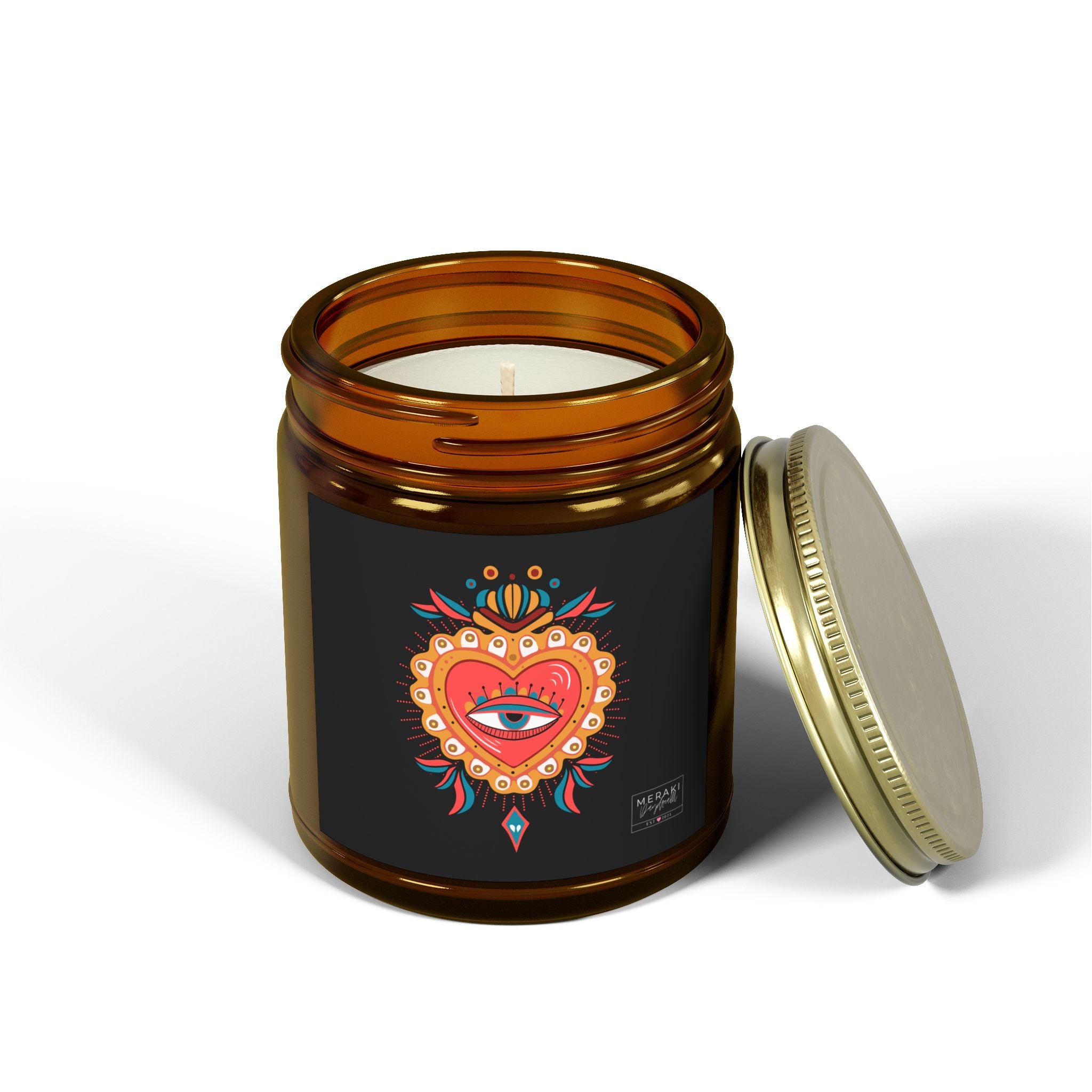 Ritual candle for love, joy, and heart energy