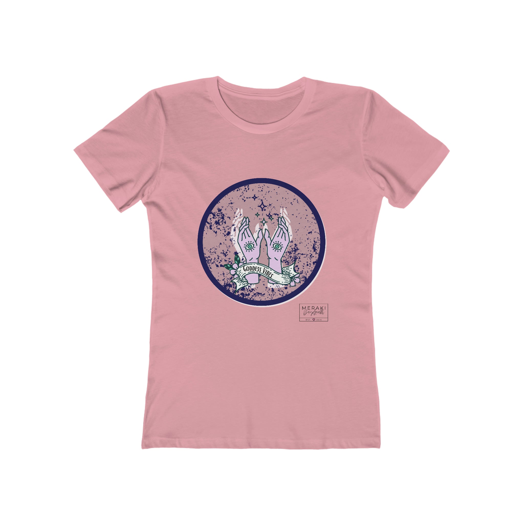 Slim Fit Goddess Vibes T-Shirt - Meraki Daydream