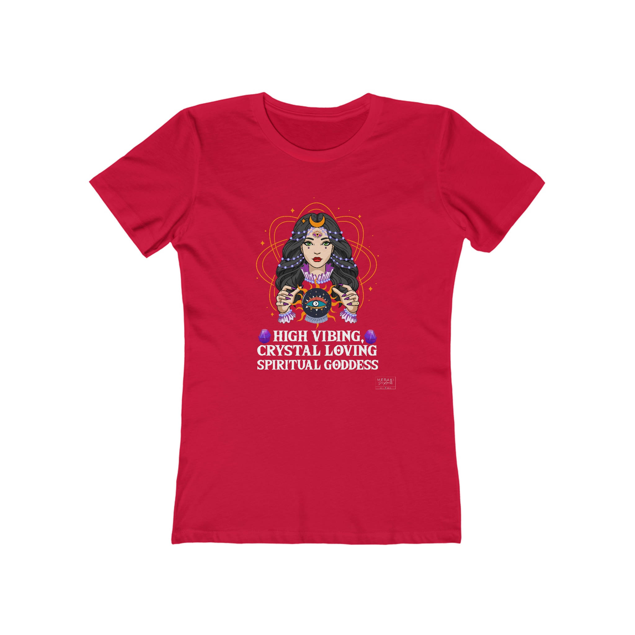 Slim Fit Spiritual Goddess T-Shirt - Meraki Daydream
