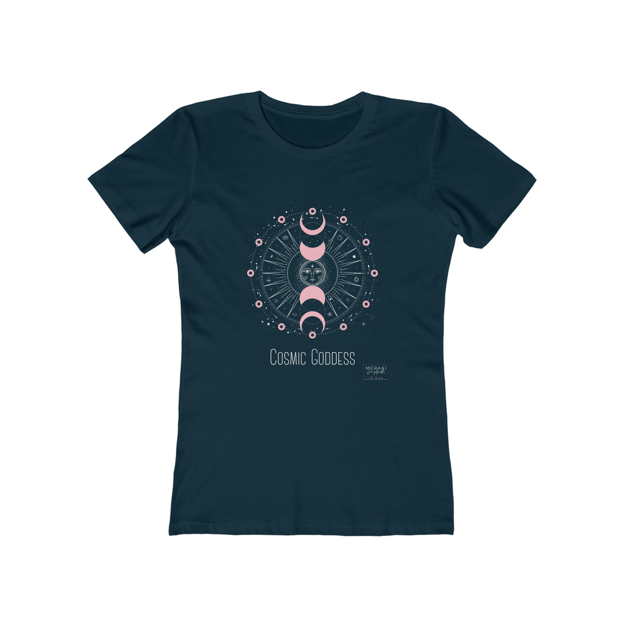 Slim Fit Cosmic Goddess T-Shirt - Meraki Daydream