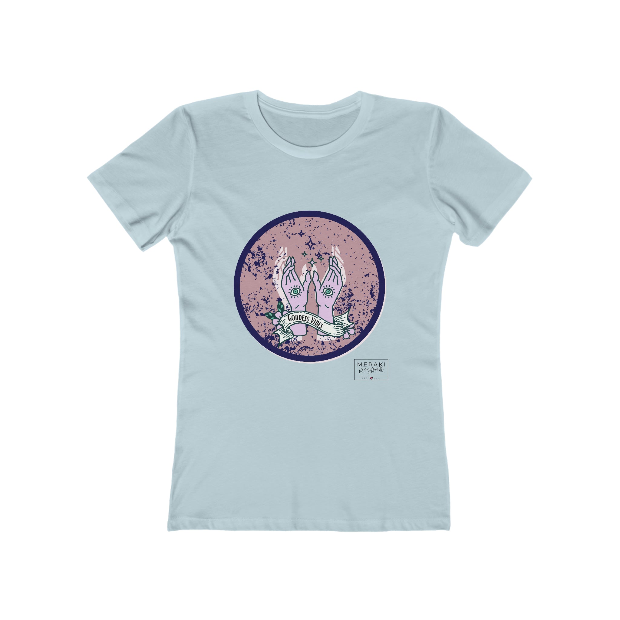 Slim Fit Goddess Vibes T-Shirt - Meraki Daydream