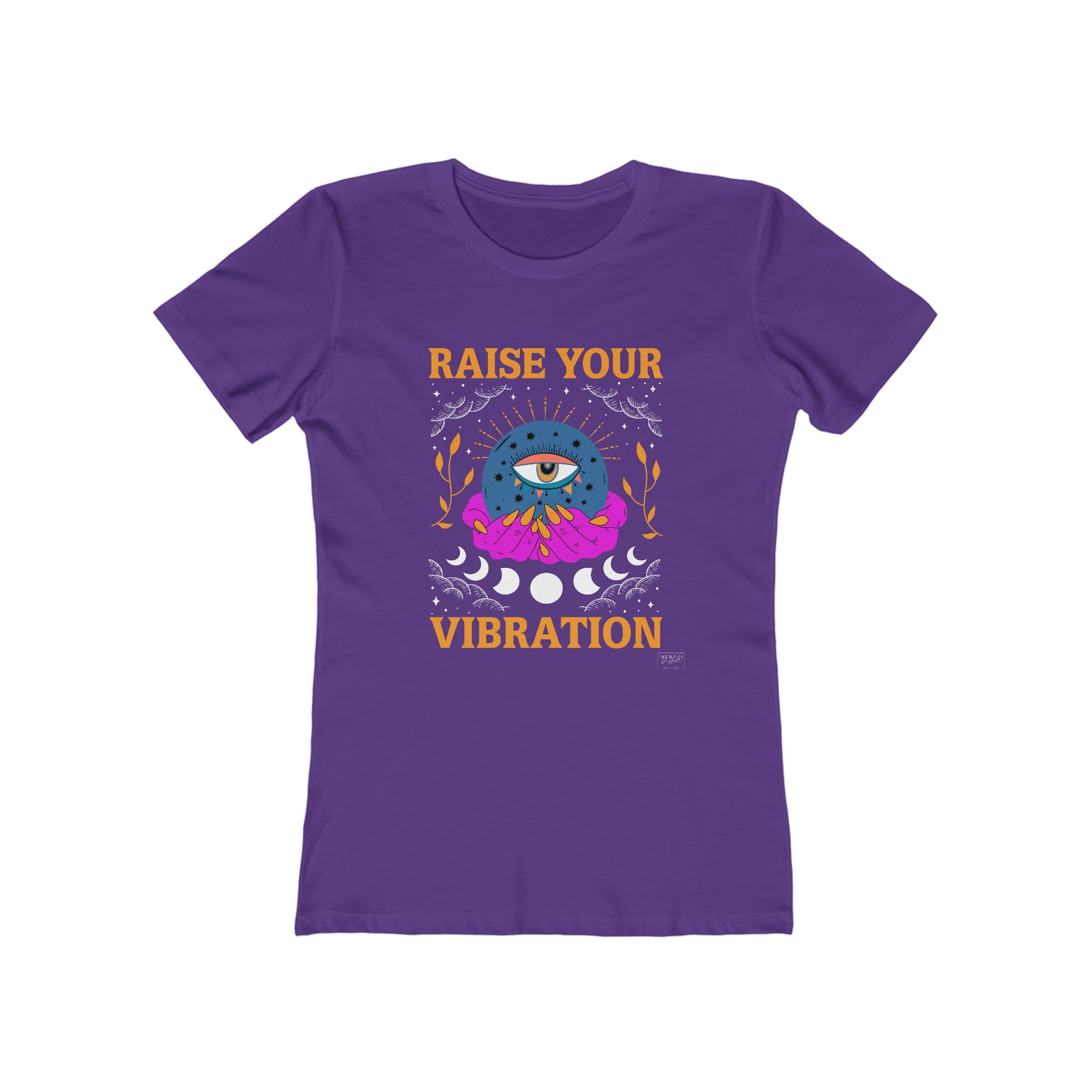 Slim Fit Raise Your Vibration T-Shirt - Meraki Daydream