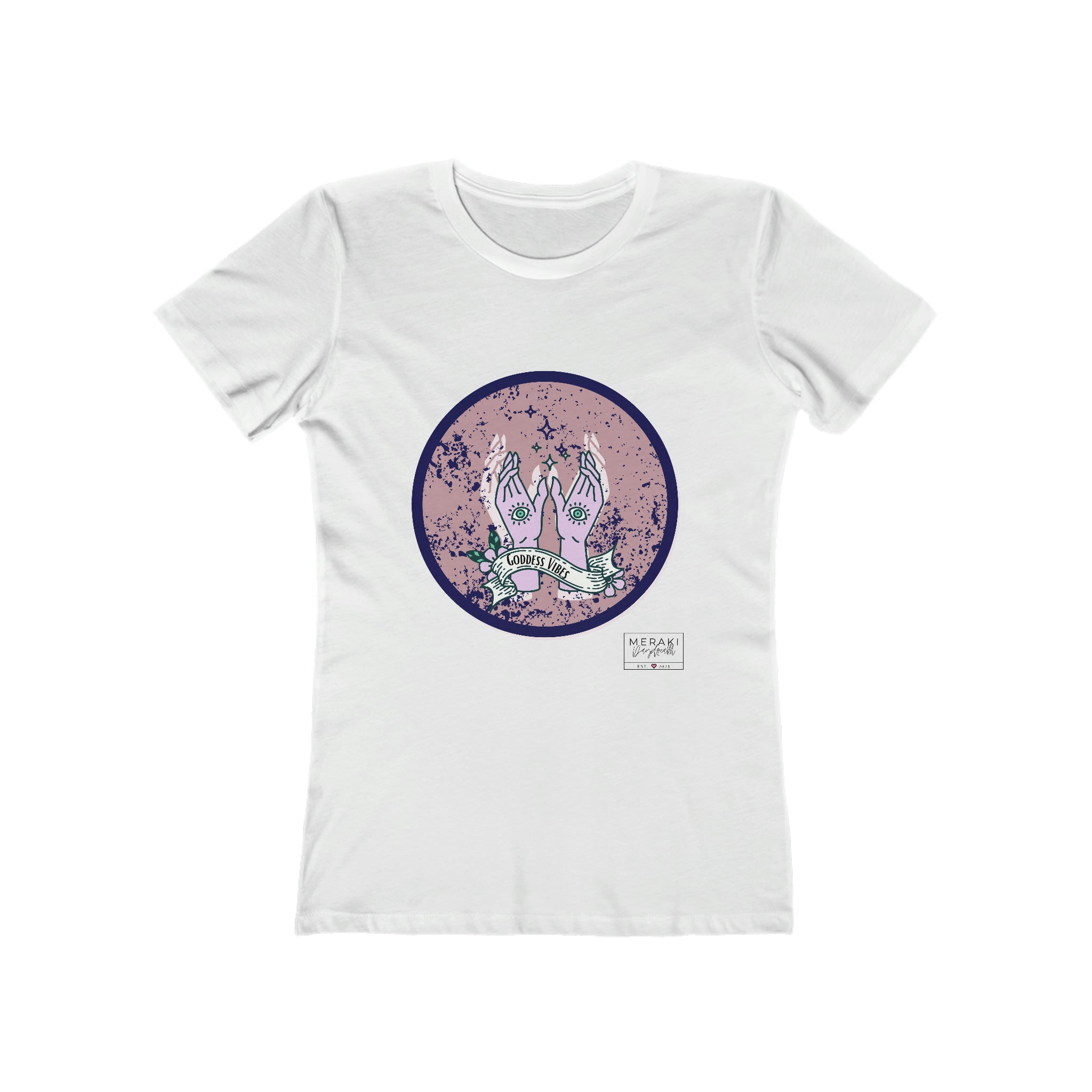 Slim Fit Goddess Vibes T-Shirt - Meraki Daydream