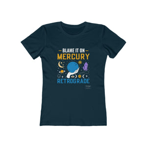 Slim Fit Blame It On Mercury Retrograde T-Shirt - Meraki Daydream
