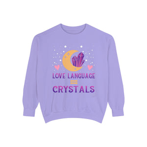 Unisex Love Language Crystals Sweatshirt
