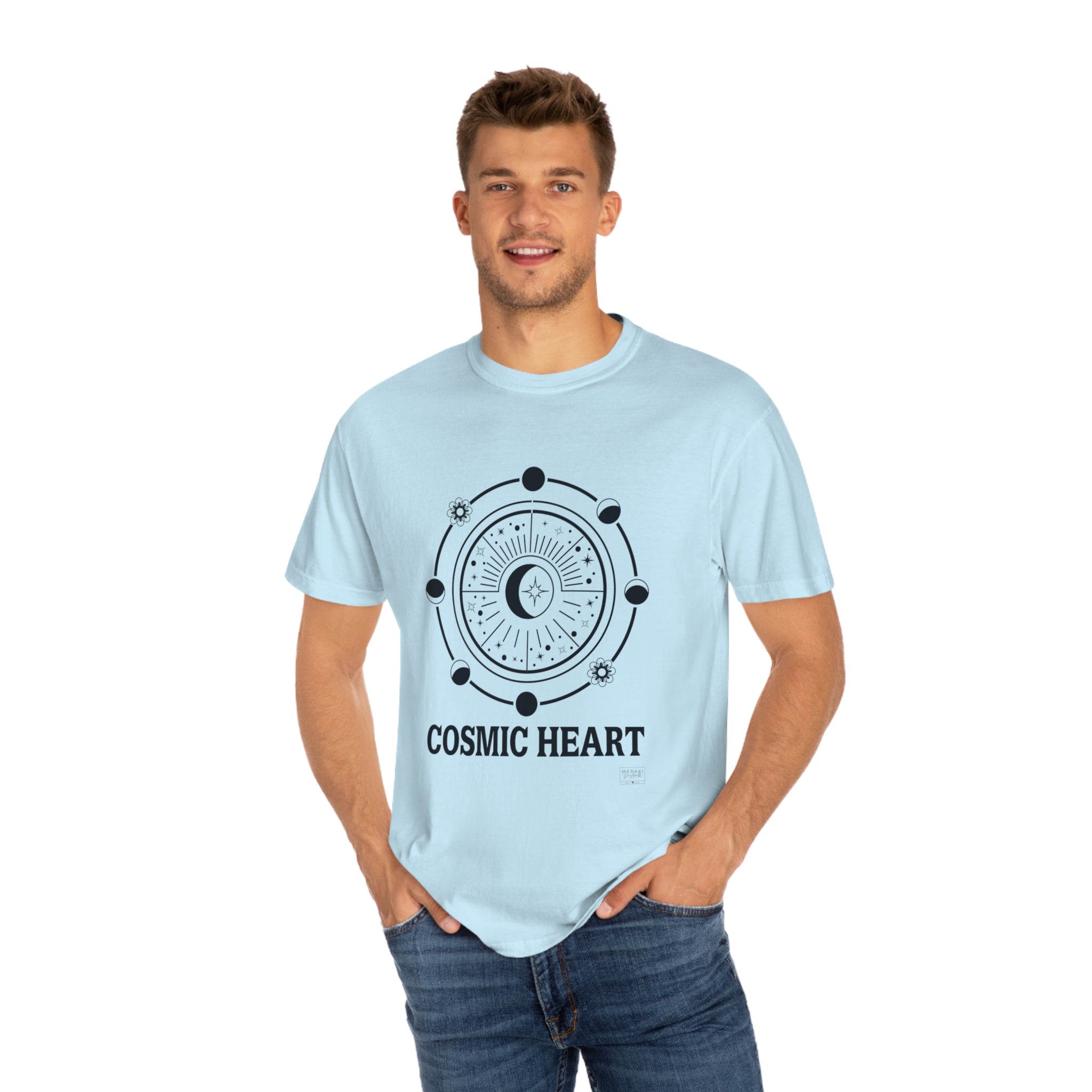 Unisex Cosmic Heart Graphic T-Shirt