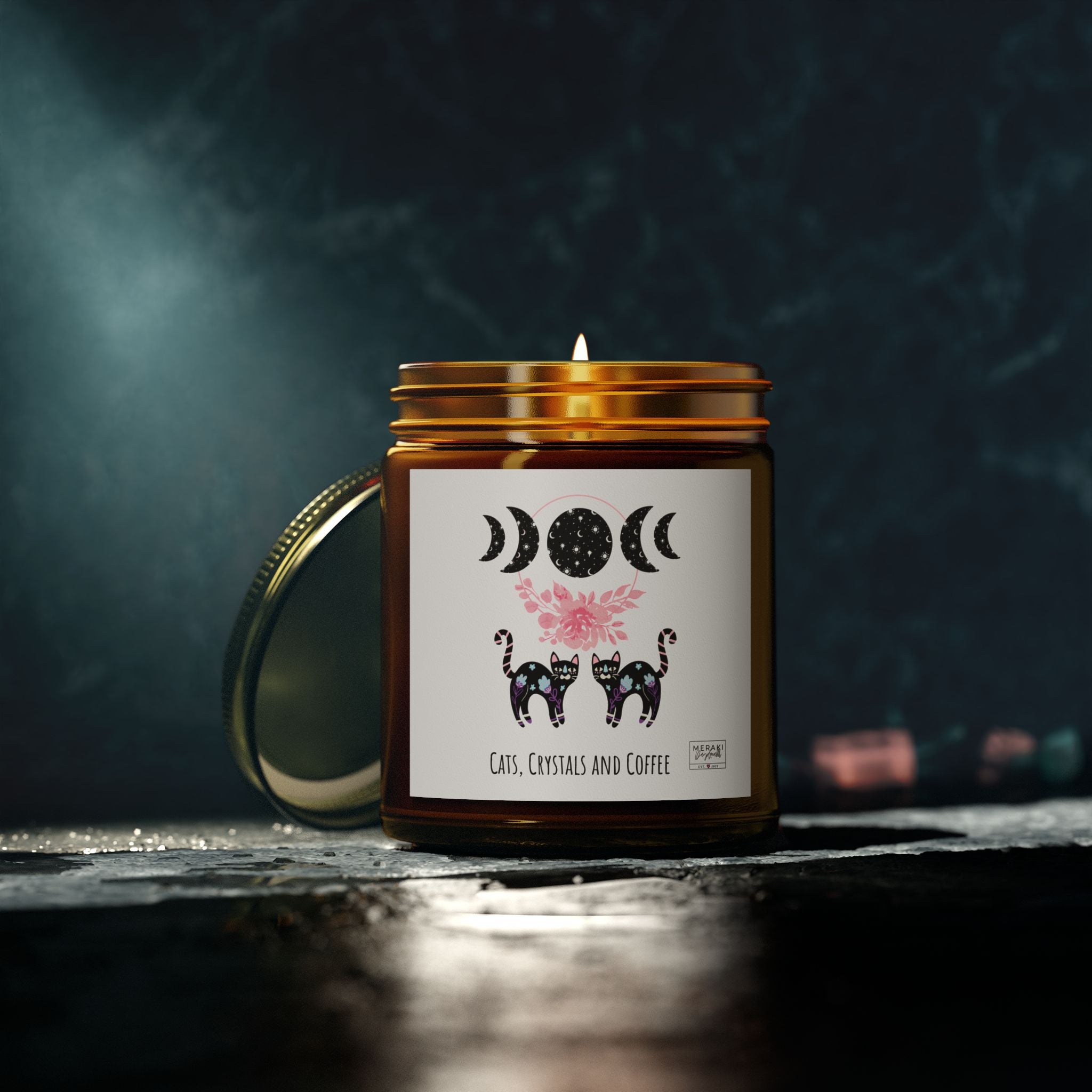 9oz amber jar candle for sacred everyday rituals