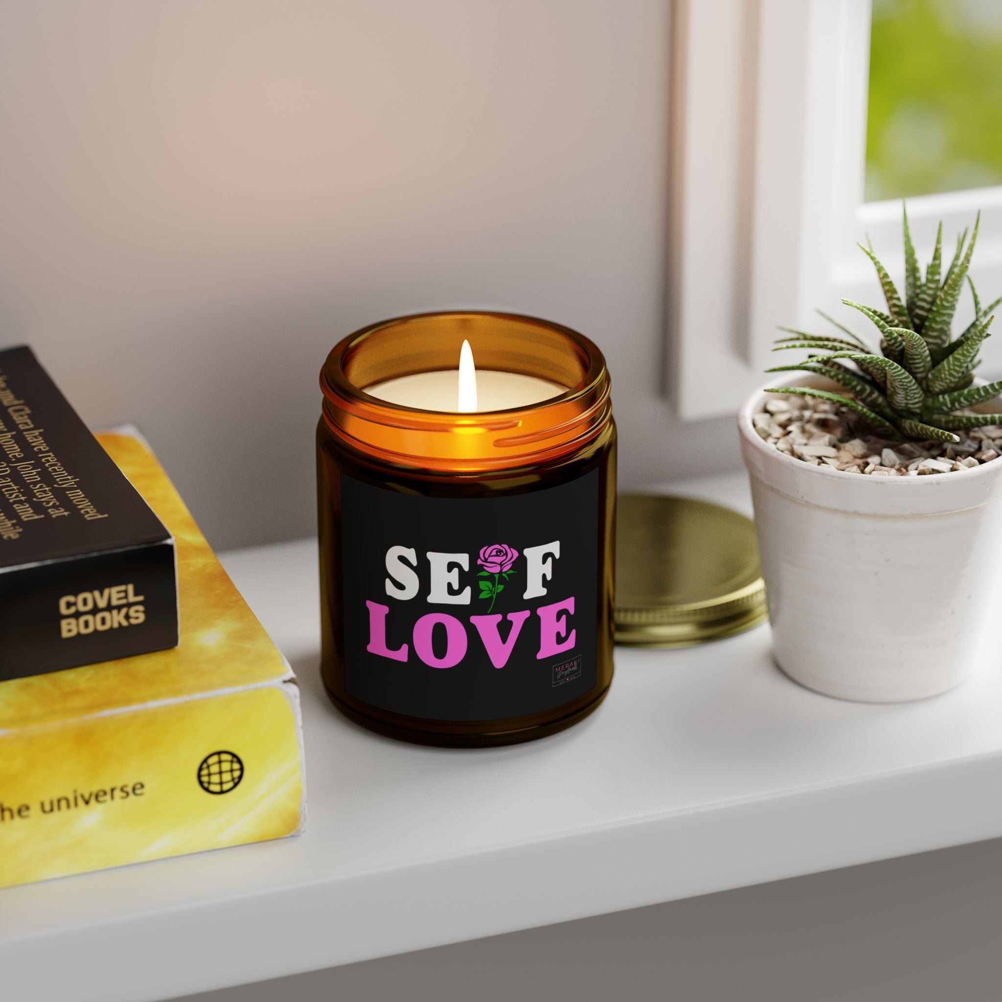 Candle for soft energy and devotion to self