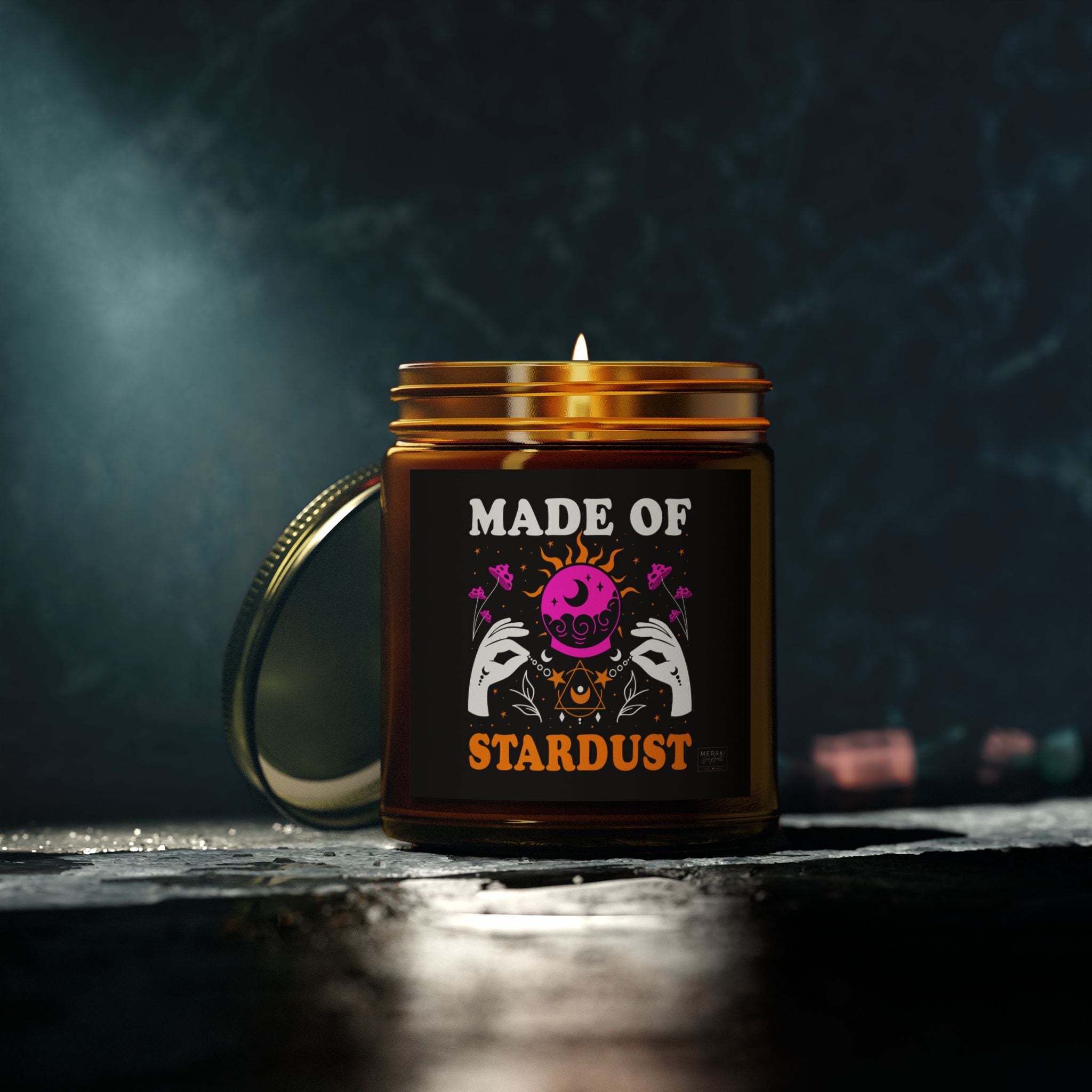 Ritual candle for cosmic stillness and reflection