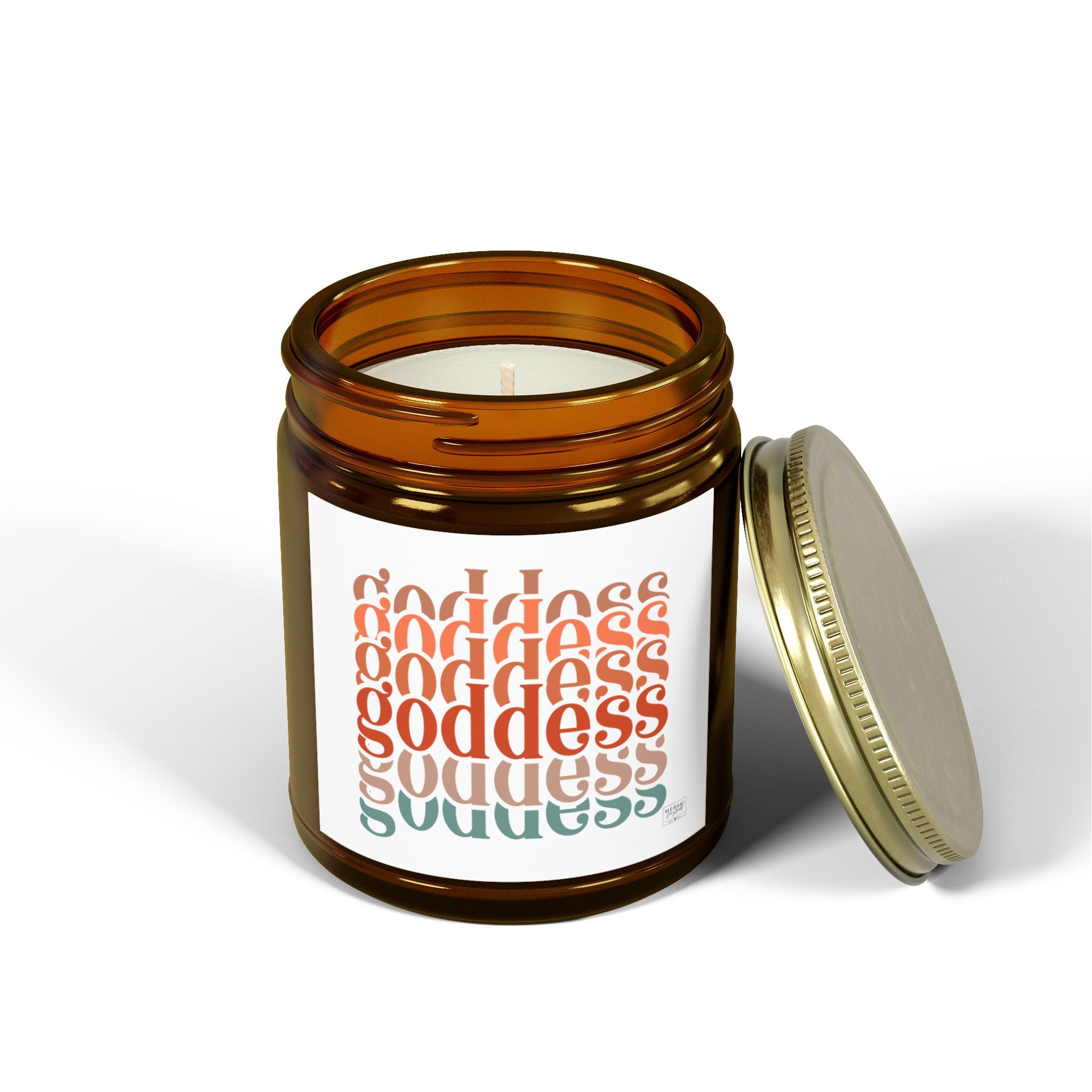 Self-love ritual candle with clean Coconut Apricot wax