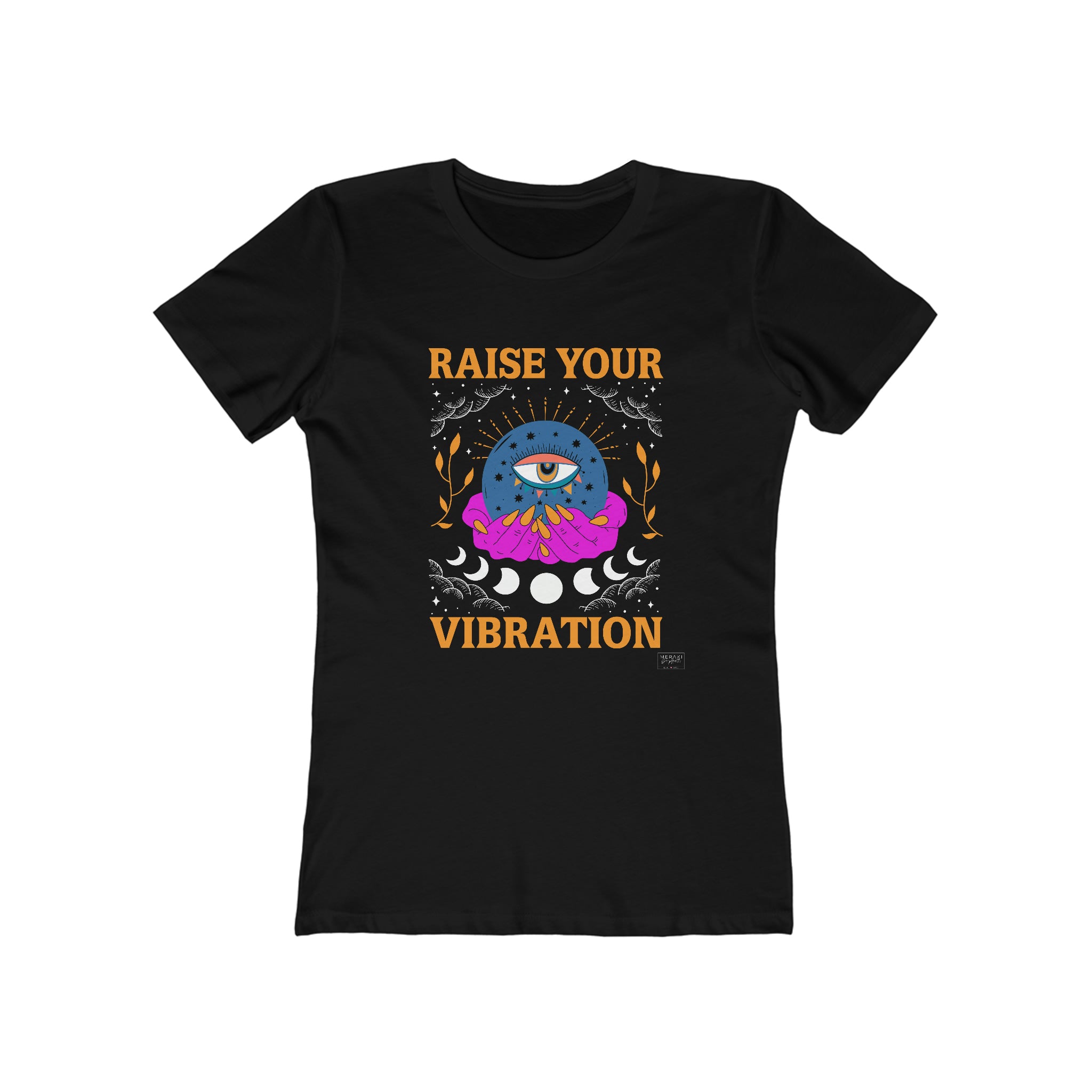 Slim Fit Raise Your Vibration T-Shirt - Meraki Daydream