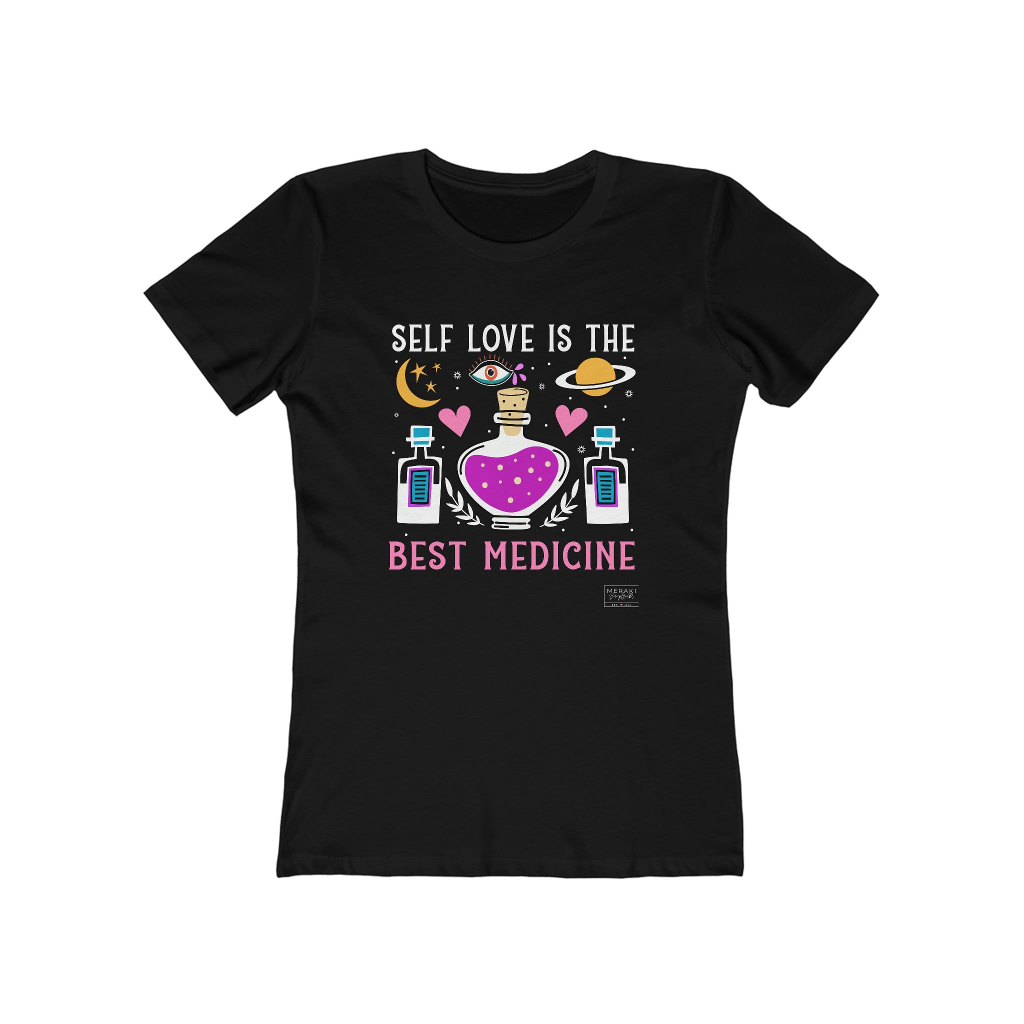 Slim Fit Self Love Medicine T-Shirt - Meraki Daydream
