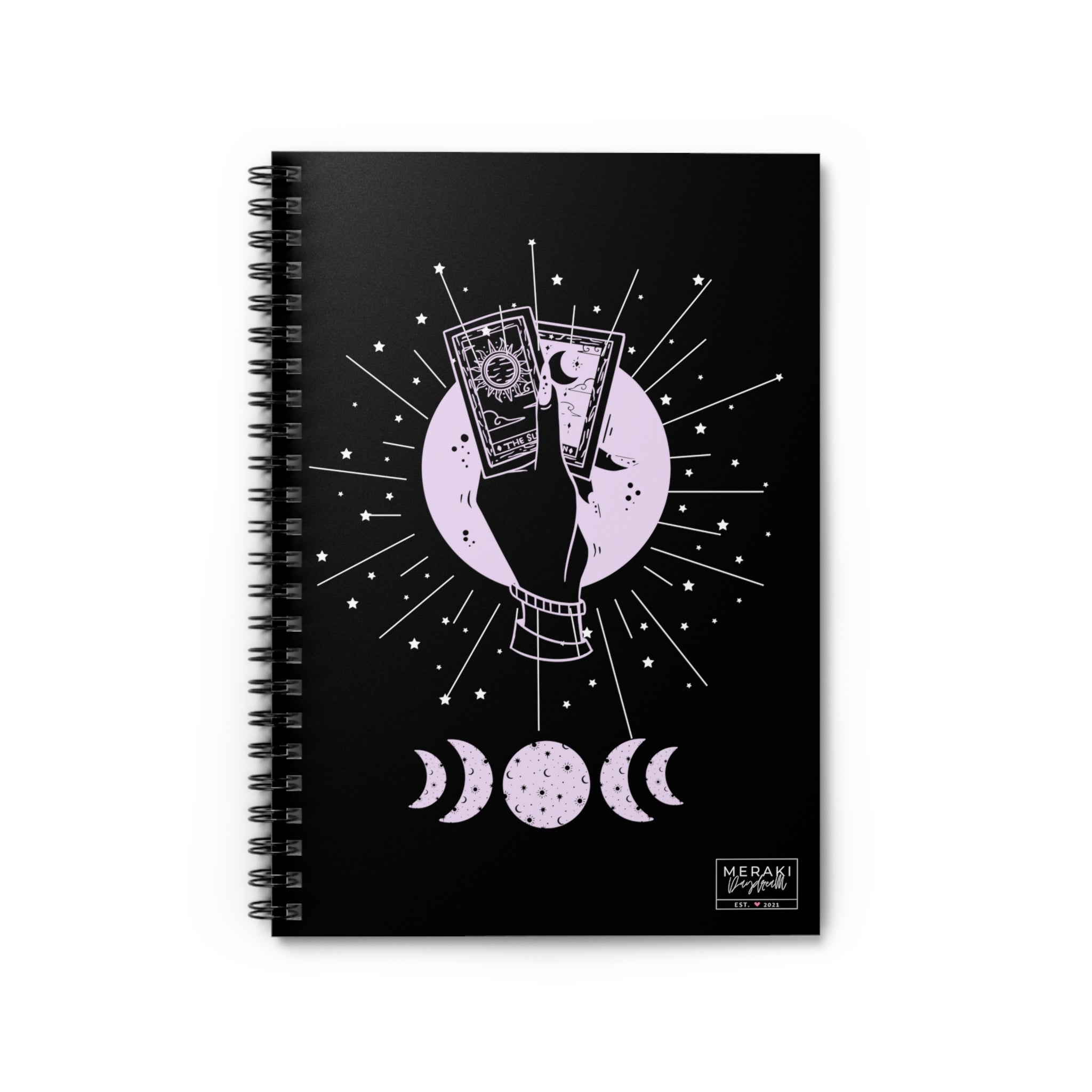 Tarot Moon Spiral Notebook - Meraki Daydream
