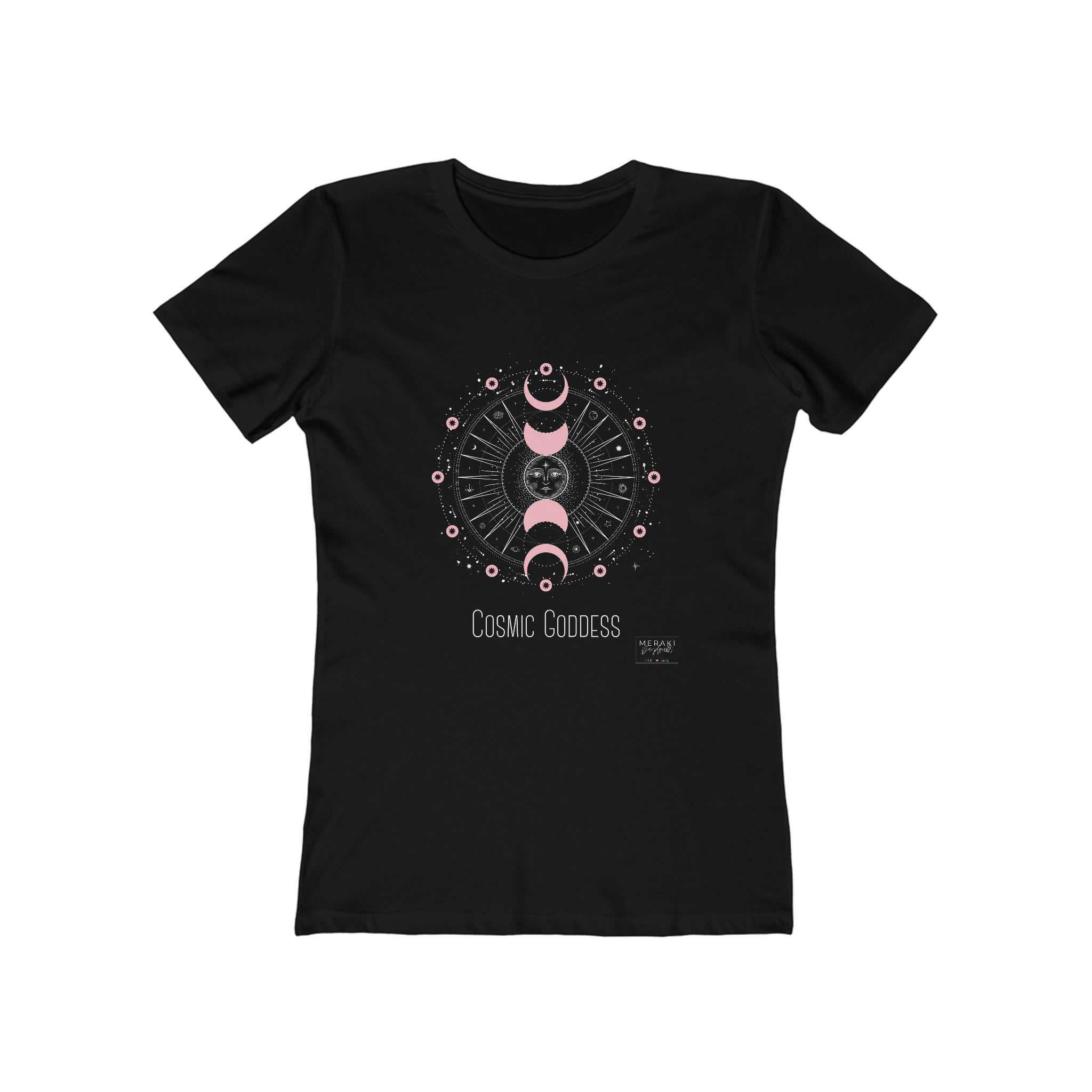 Slim Fit Cosmic Goddess T-Shirt - Meraki Daydream