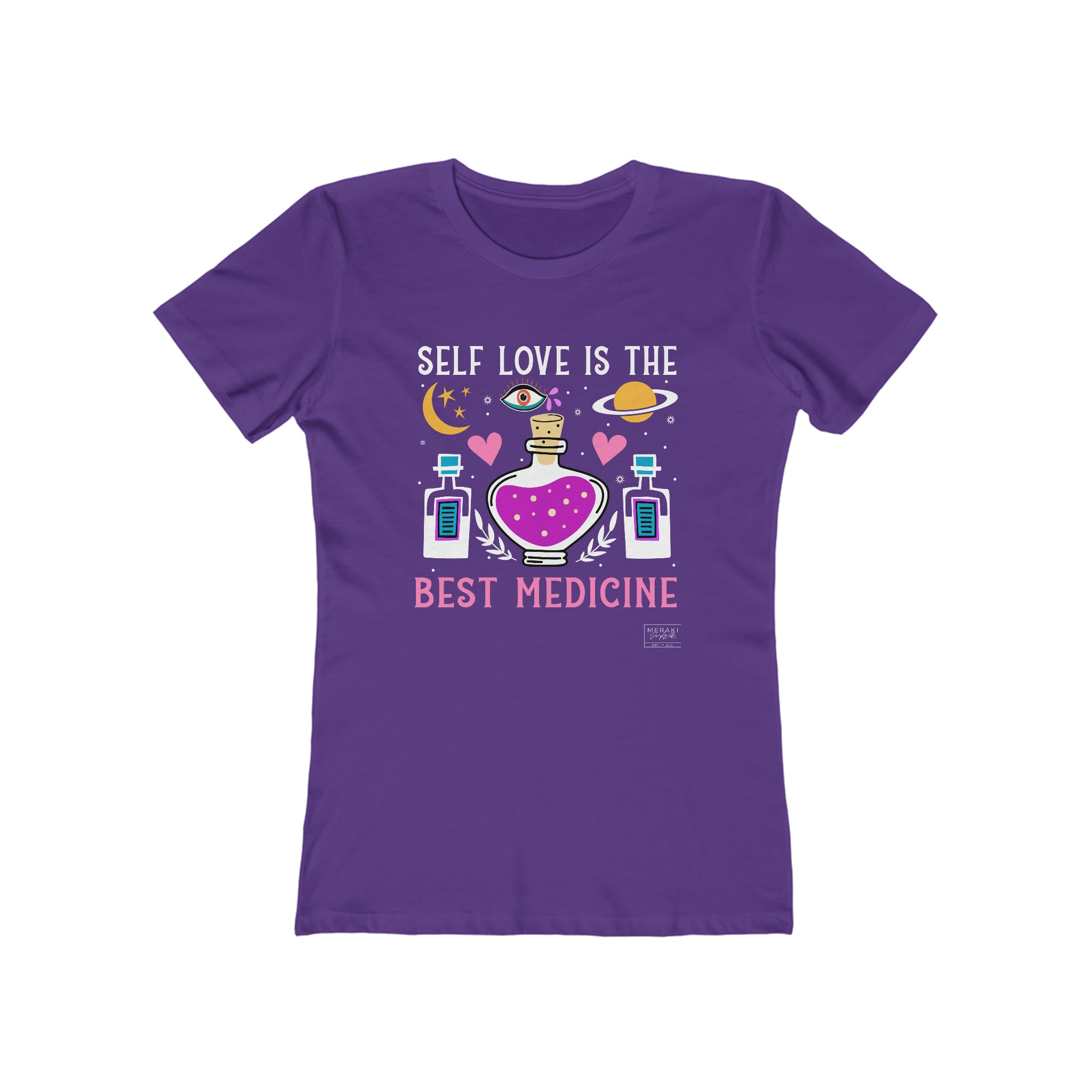 Slim Fit Self Love Medicine T-Shirt - Meraki Daydream