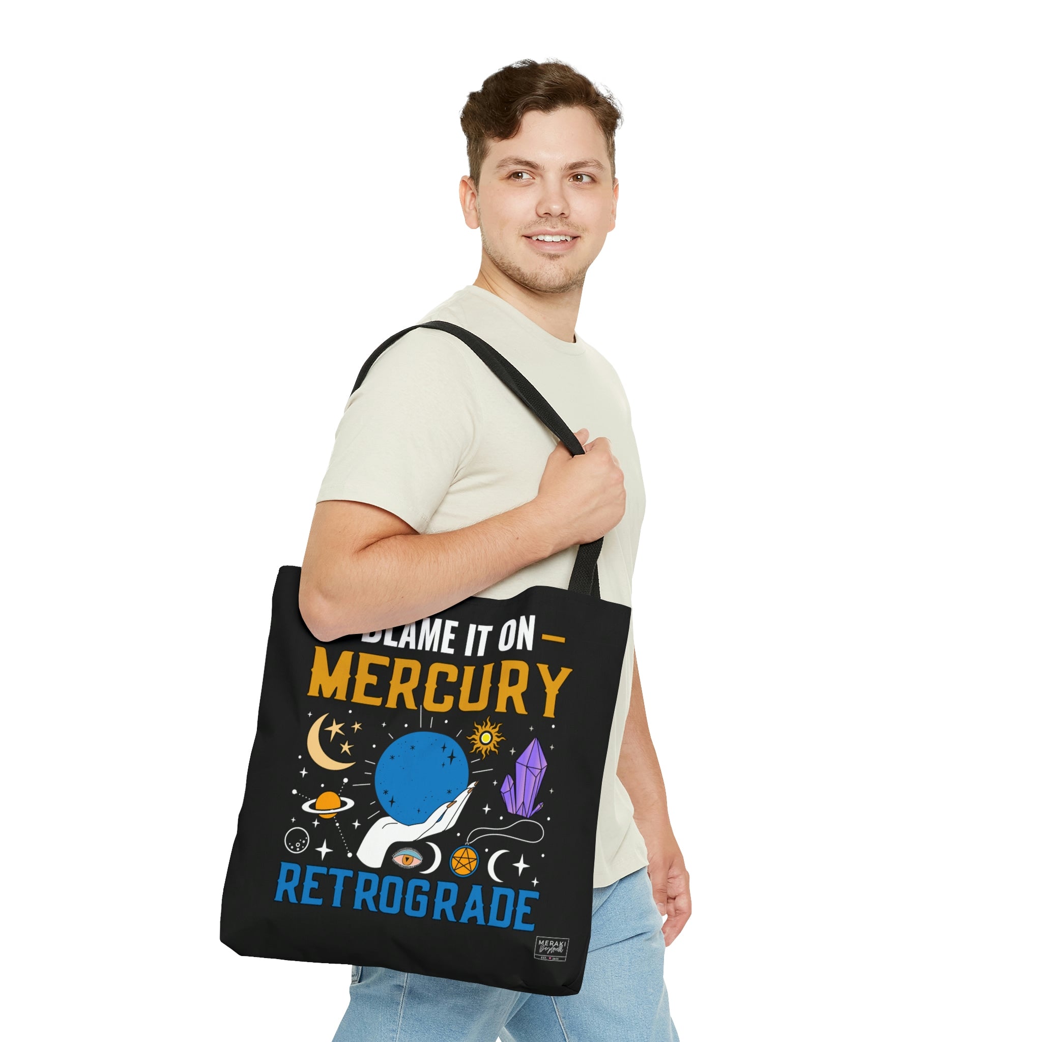 Blame It On Mercury Retrograde Tote Bag - Meraki Daydream