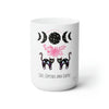 Cats, Crystals Coffee Ceramic Mug 15oz - Meraki Daydream