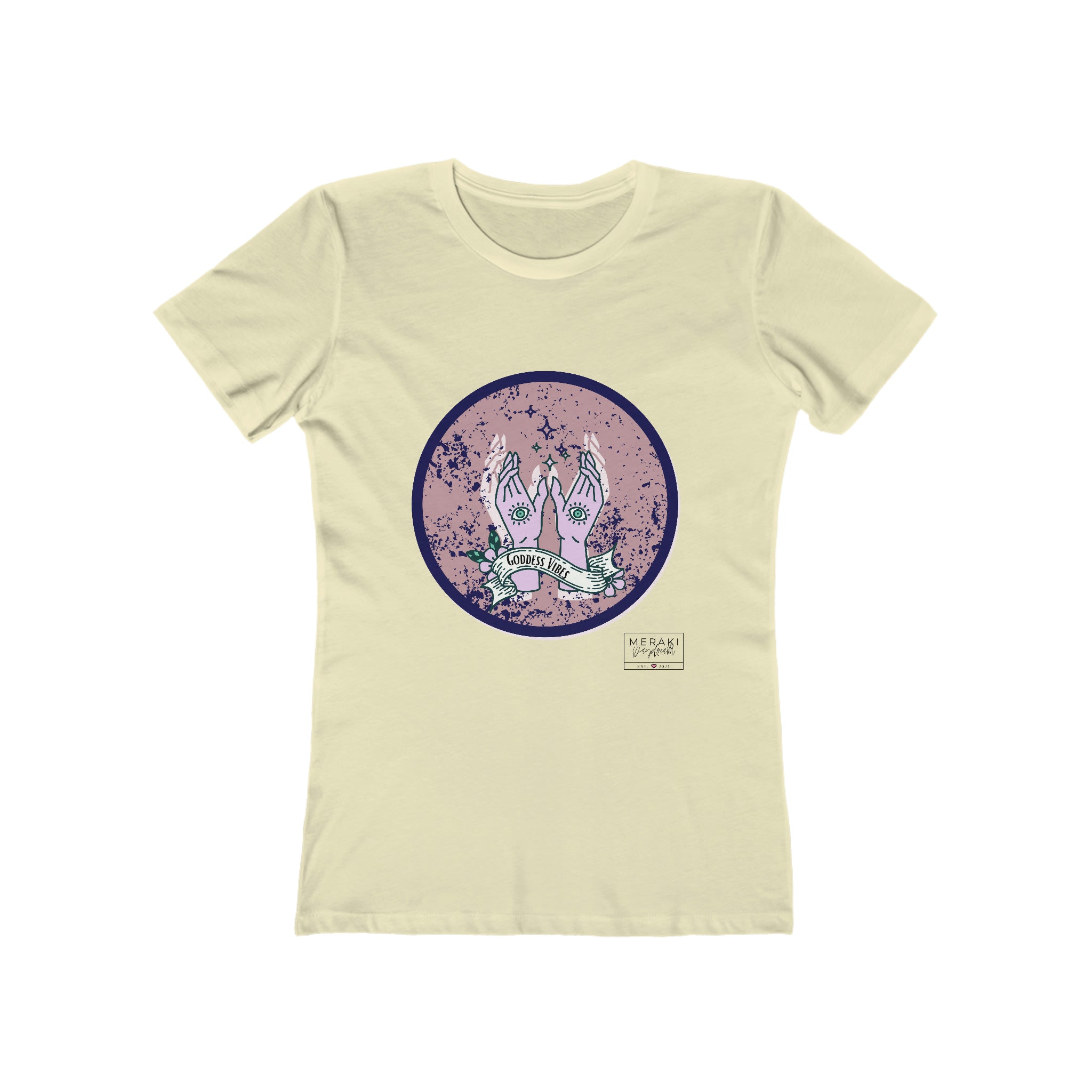 Slim Fit Goddess Vibes T-Shirt - Meraki Daydream